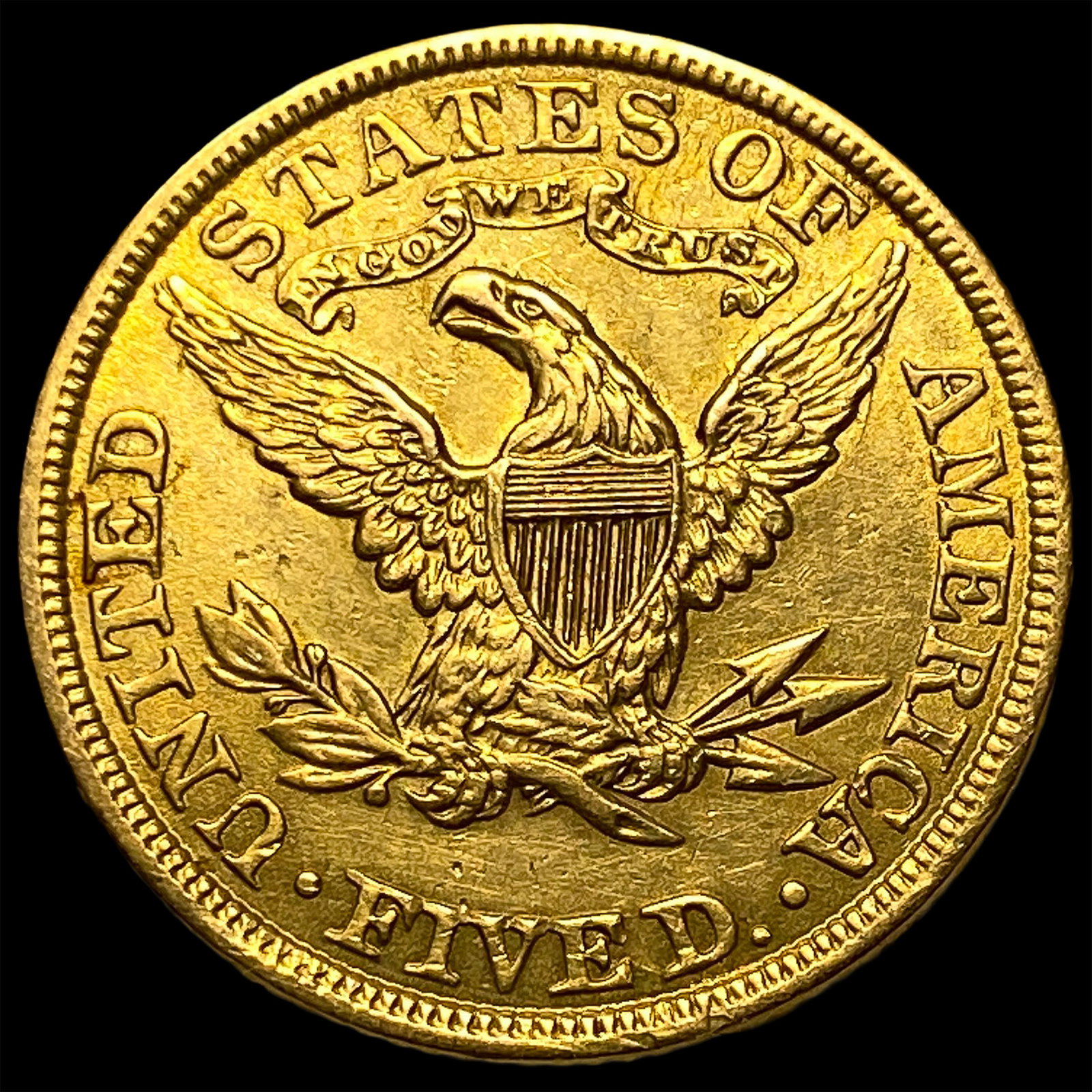 1900 $5 Gold Half Eagle - 2