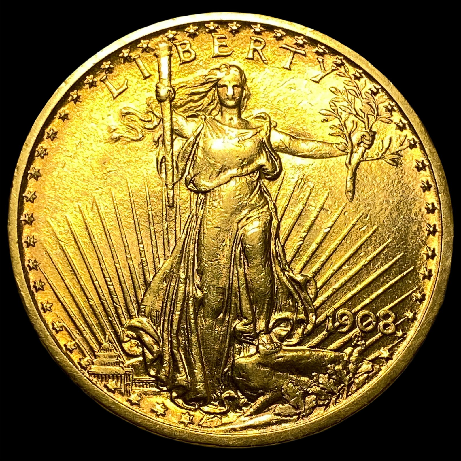 1908 $20 Gold Double Eagle (1 of 2)