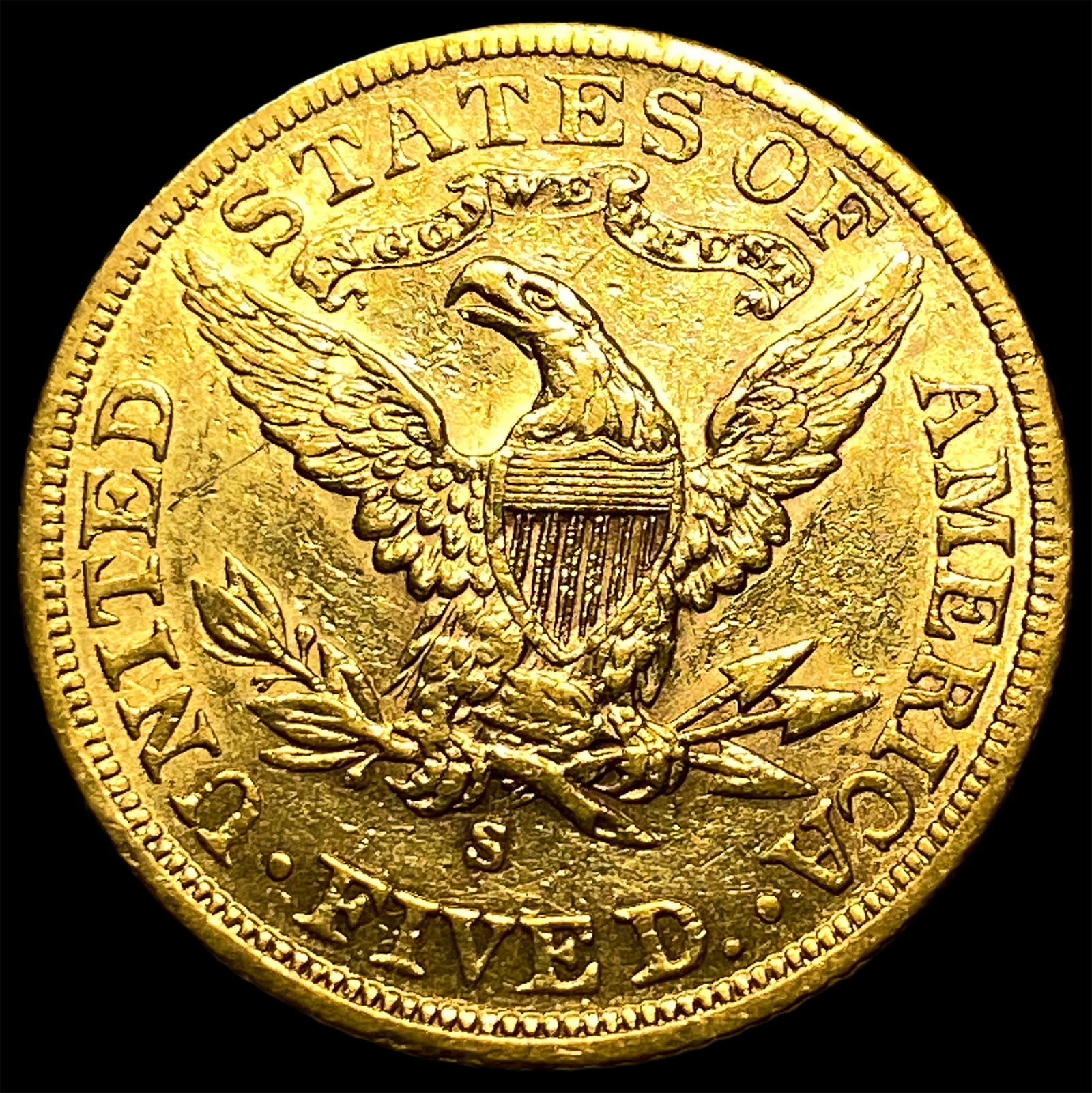 1901-S $5 Gold Half Eagle - 2