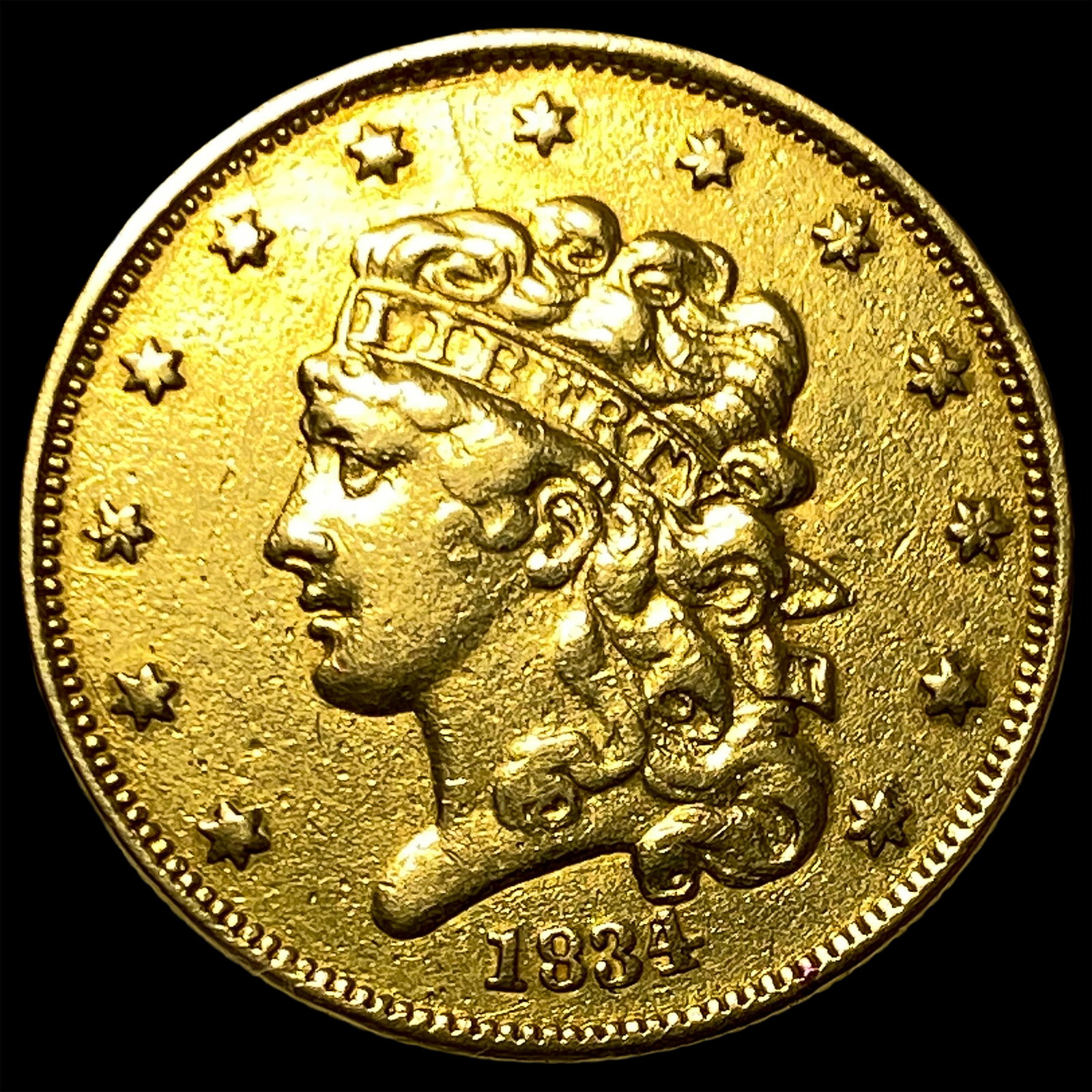 1834 $5 Gold Half Eagle (1 of 2)