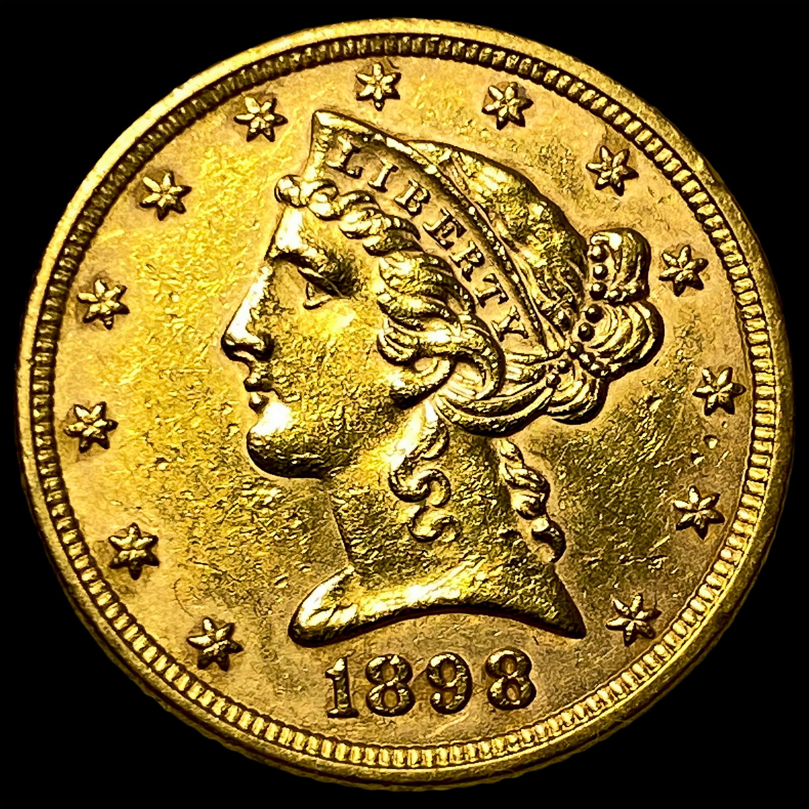 1898 $5 Gold Half Eagle: 1898 $5 Gold Half Eagle