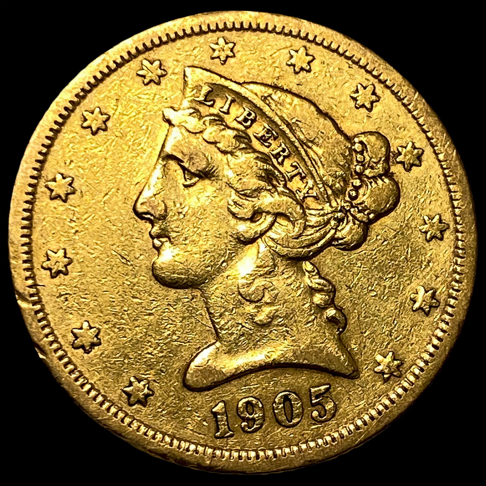 1905-S $5 Gold Half Eagle: 1905-S $5 Gold Half Eagle