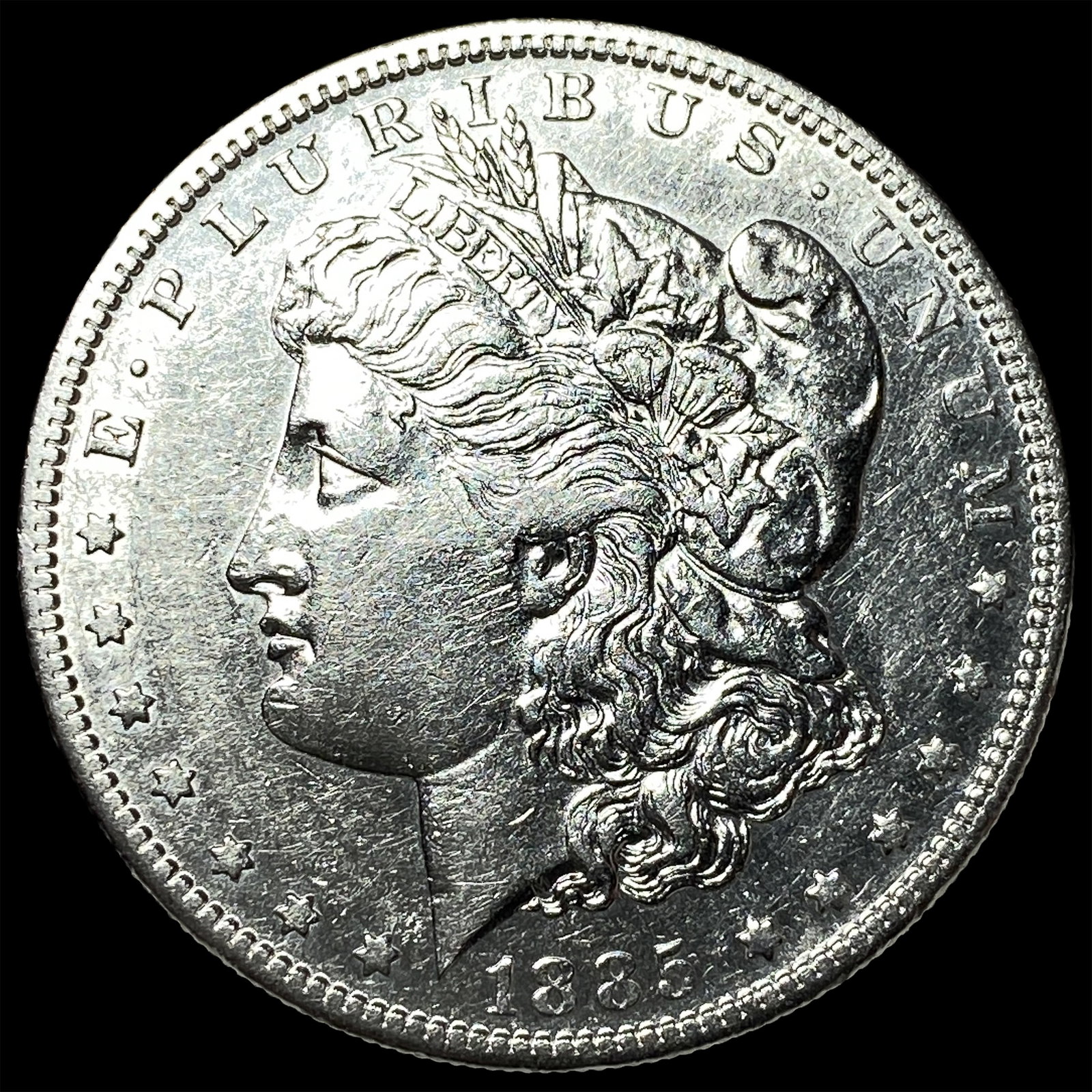 1885 Morgan Silver Dollar CHOICE AU: 1885 Morgan Silver Dollar CHOICE AU