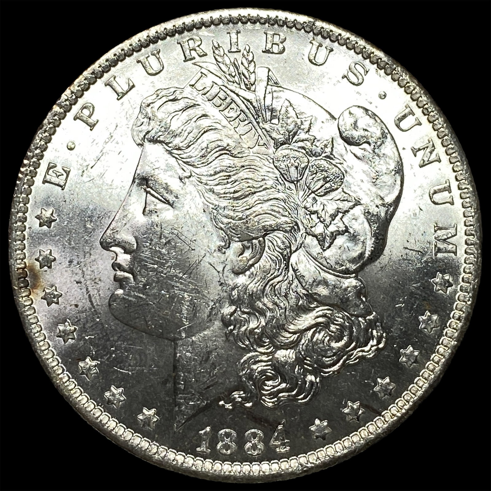 1884-O Silver Morgan Dollar GEM BU: 1884-O Silver Morgan Dollar GEM BU