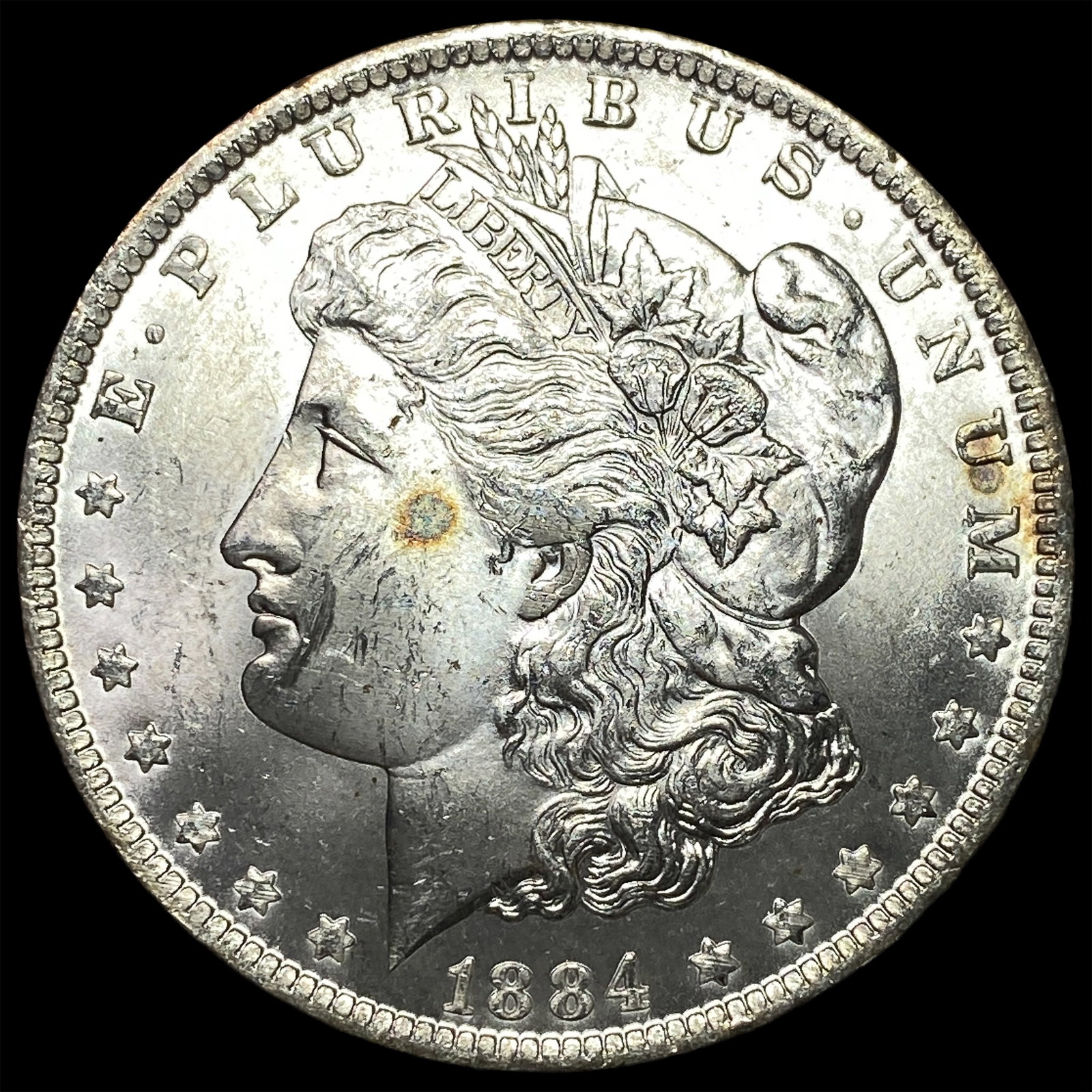 1884-S Silver Morgan Dollar GEM BU: 1884-S Silver Morgan Dollar GEM BU