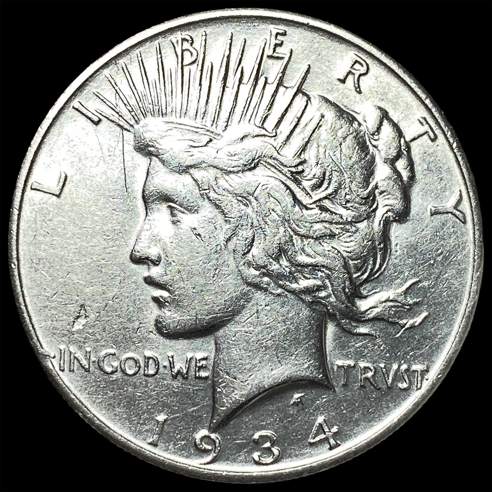 1934-S Silver Peace Dollar UNCIRCULATED: 1934-S Silver Peace Dollar UNCIRCULATED