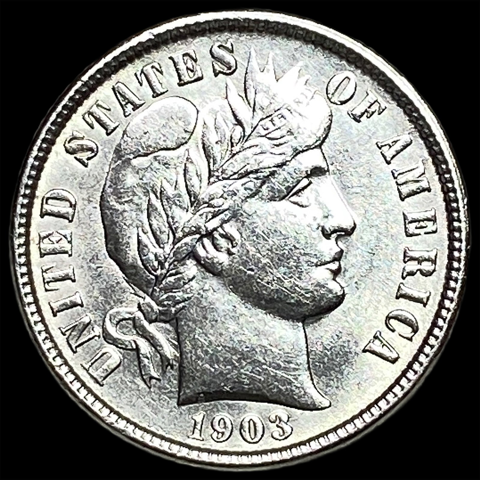 1903-O Silver Barber Dime UNCIRCULATED: 1903-O Silver Barber Dime UNCIRCULATED