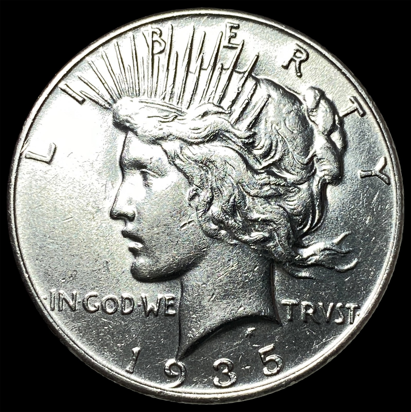 1935 Silver Peace Dollar CLOSELY UNCIRCULATED: 1935 Silver Peace Dollar CLOSELY UNCIRCULATED
