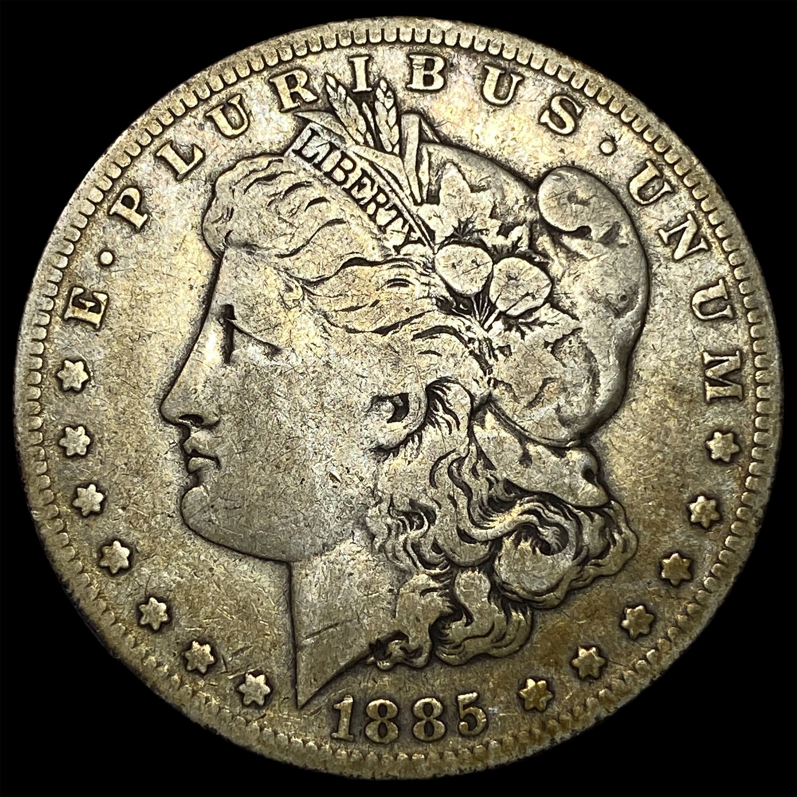 1885-S Silver Morgan Dollar NEARLY UNCIRCULATED: 1885-S Silver Morgan Dollar NEARLY UNCIRCULATED