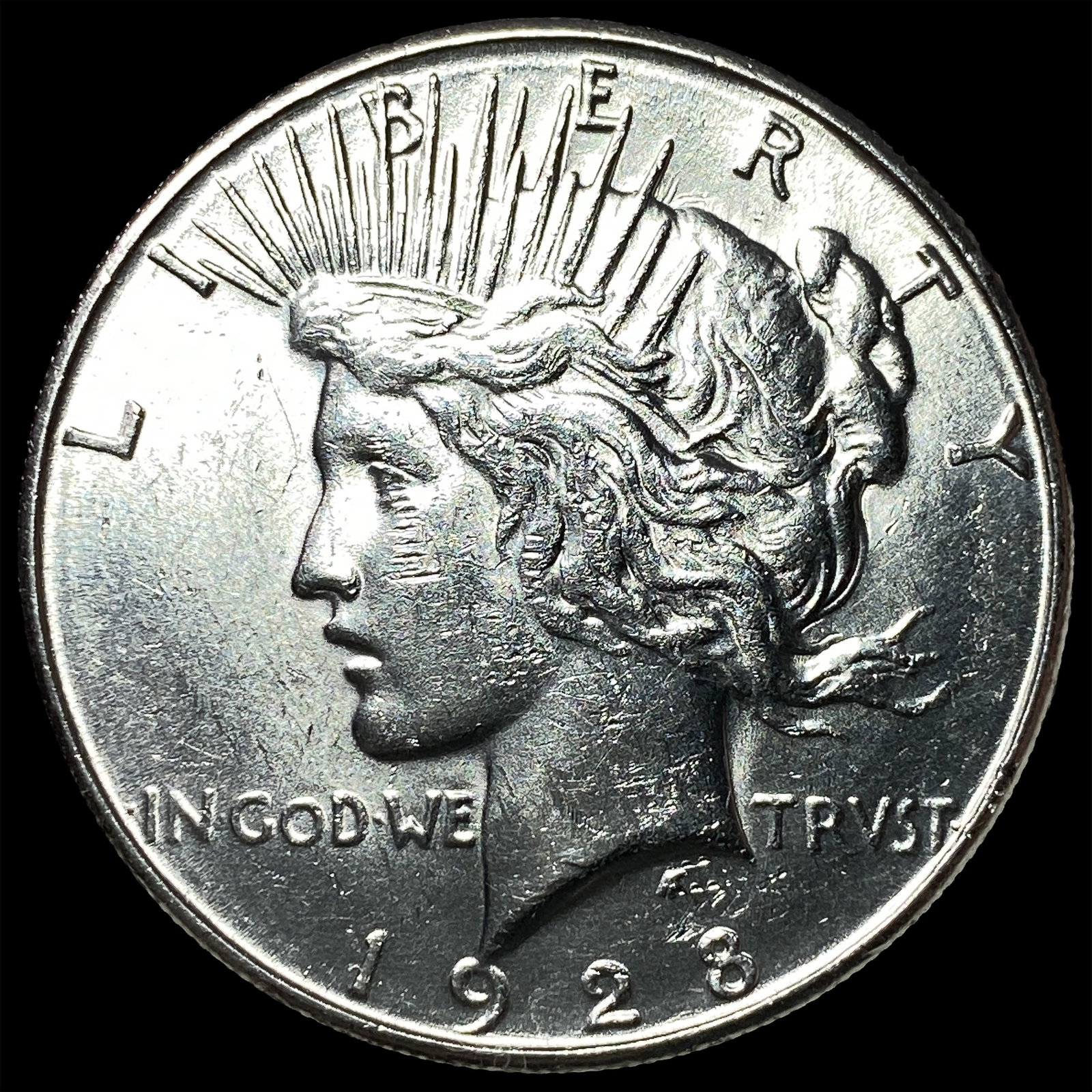 1923-S Silver Peace Dollar CHOICE BU: 1923-S Silver Peace Dollar CHOICE BU