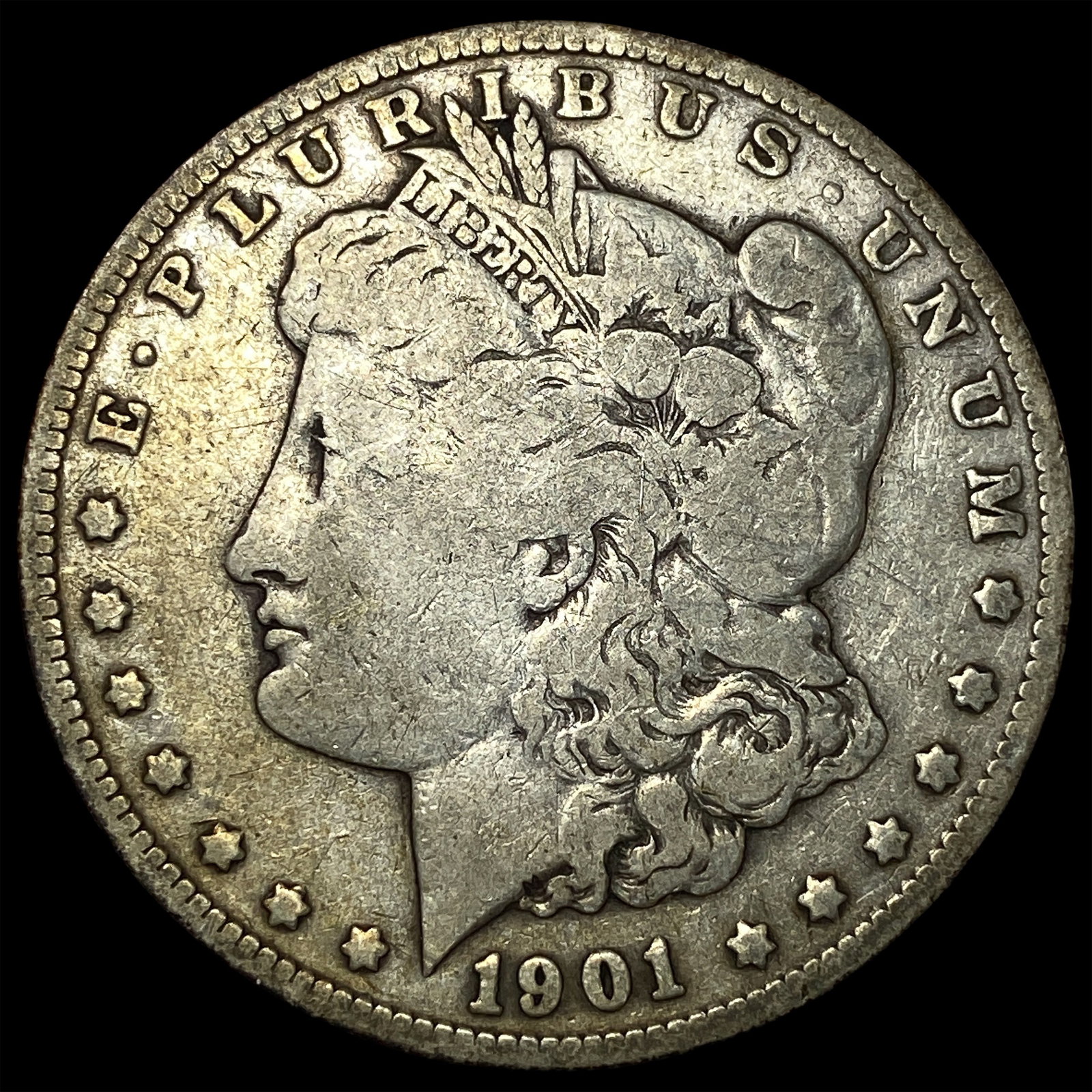 1901-S Silver Morgan Dollar LIGHTLY CIRCULATED: 1901-S Silver Morgan Dollar LIGHTLY CIRCULATED