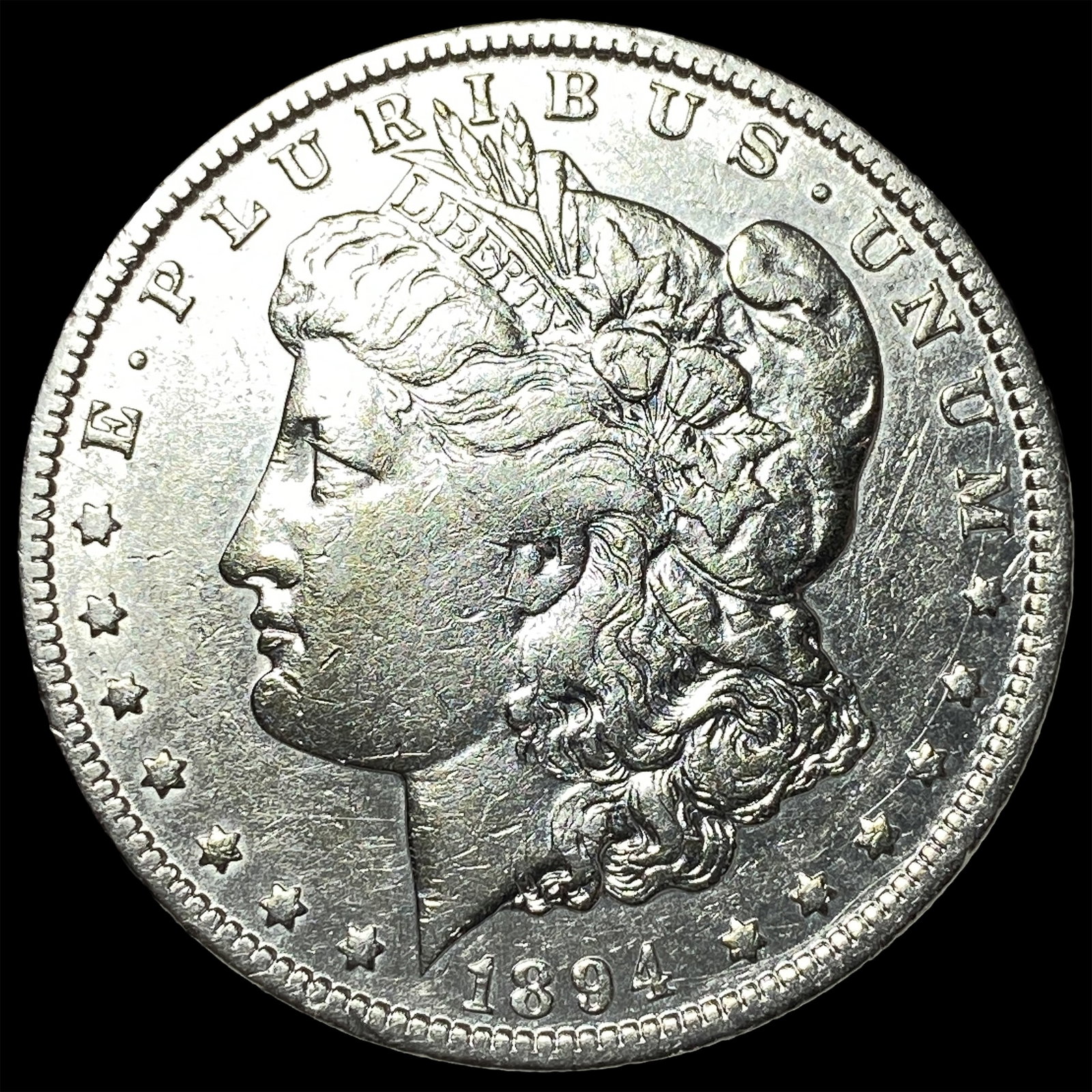 1894-O Silver Morgan Dollar NEARLY UNCIRCULATED: 1894-O Silver Morgan Dollar NEARLY UNCIRCULATED