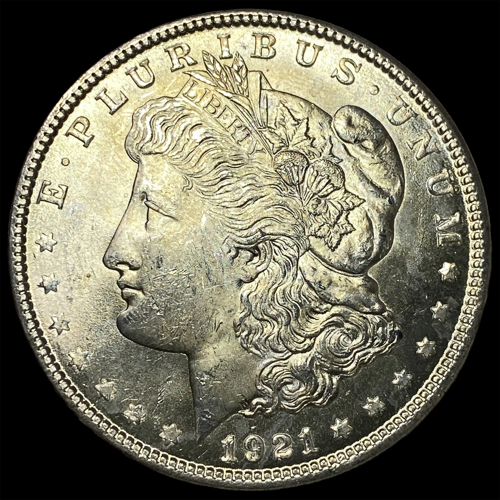 1921 Morgan Silver Dollar GEM BU: 1921 Morgan Silver Dollar GEM BU