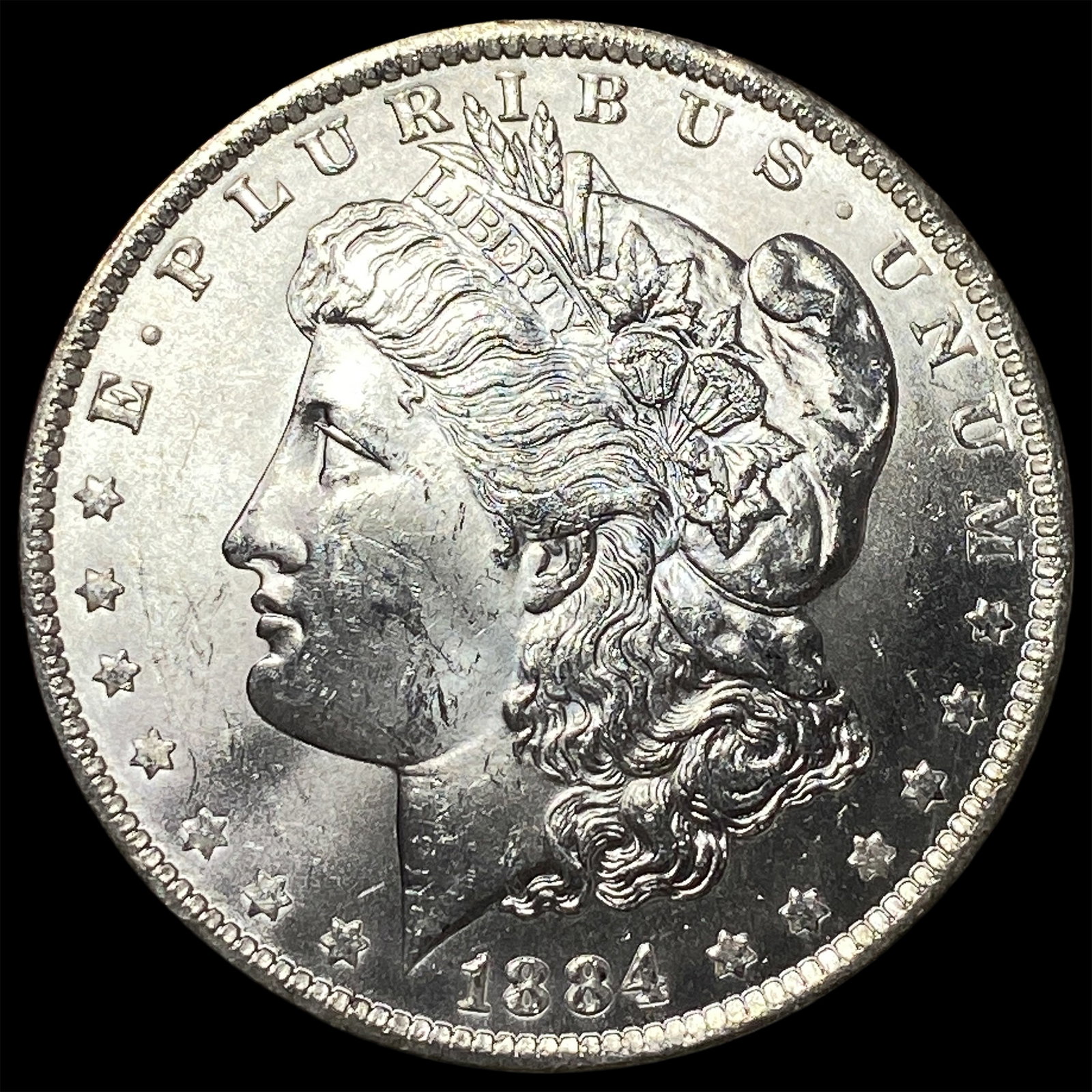 1884-S Silver Morgan Dollar GEM BU: 1884-S Silver Morgan Dollar GEM BU