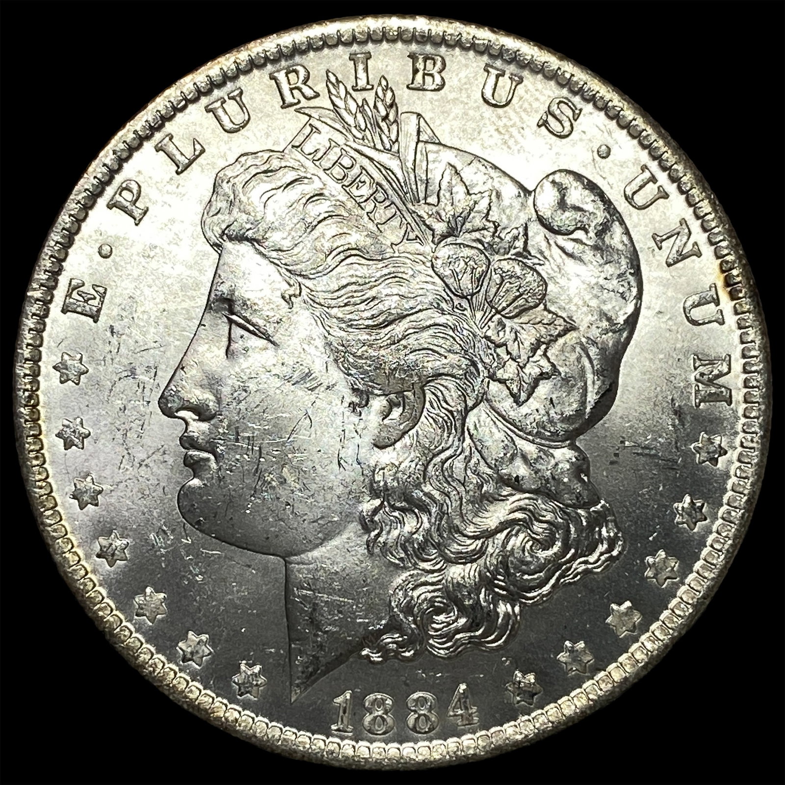 1884-O Silver Morgan Dollar GEM BU: 1884-O Silver Morgan Dollar GEM BU