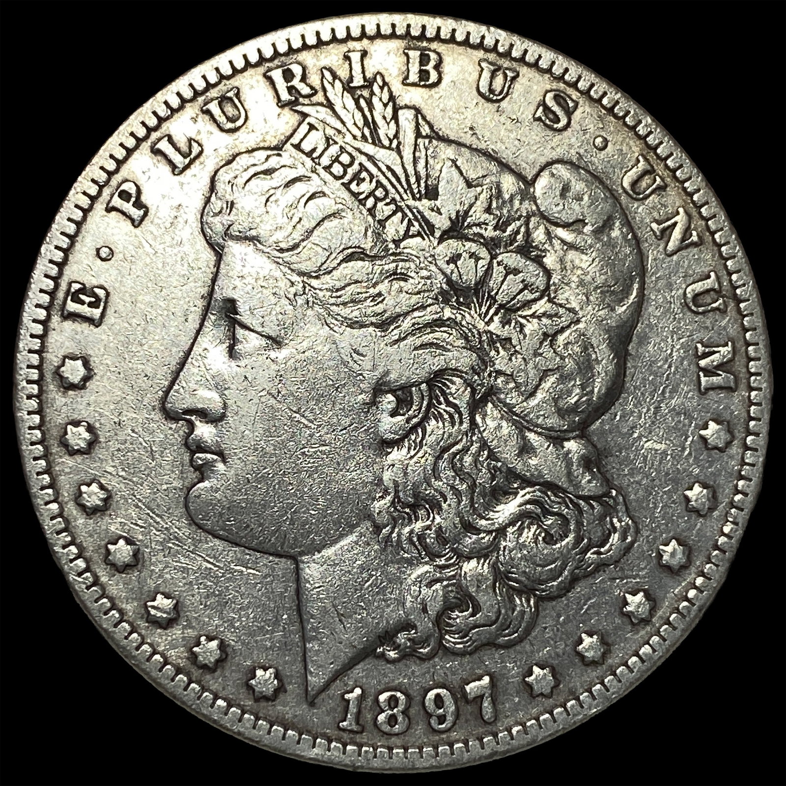 1897 Morgan Silver Dollar NEARLY UNCIRCULATED: 1897 Morgan Silver Dollar NEARLY UNCIRCULATED