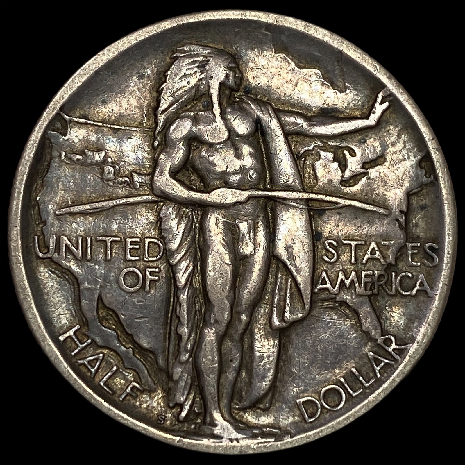 1926-S Silver Oregon Trail Half Dollar NEARLY UNCIRCULATED (1 of 2)