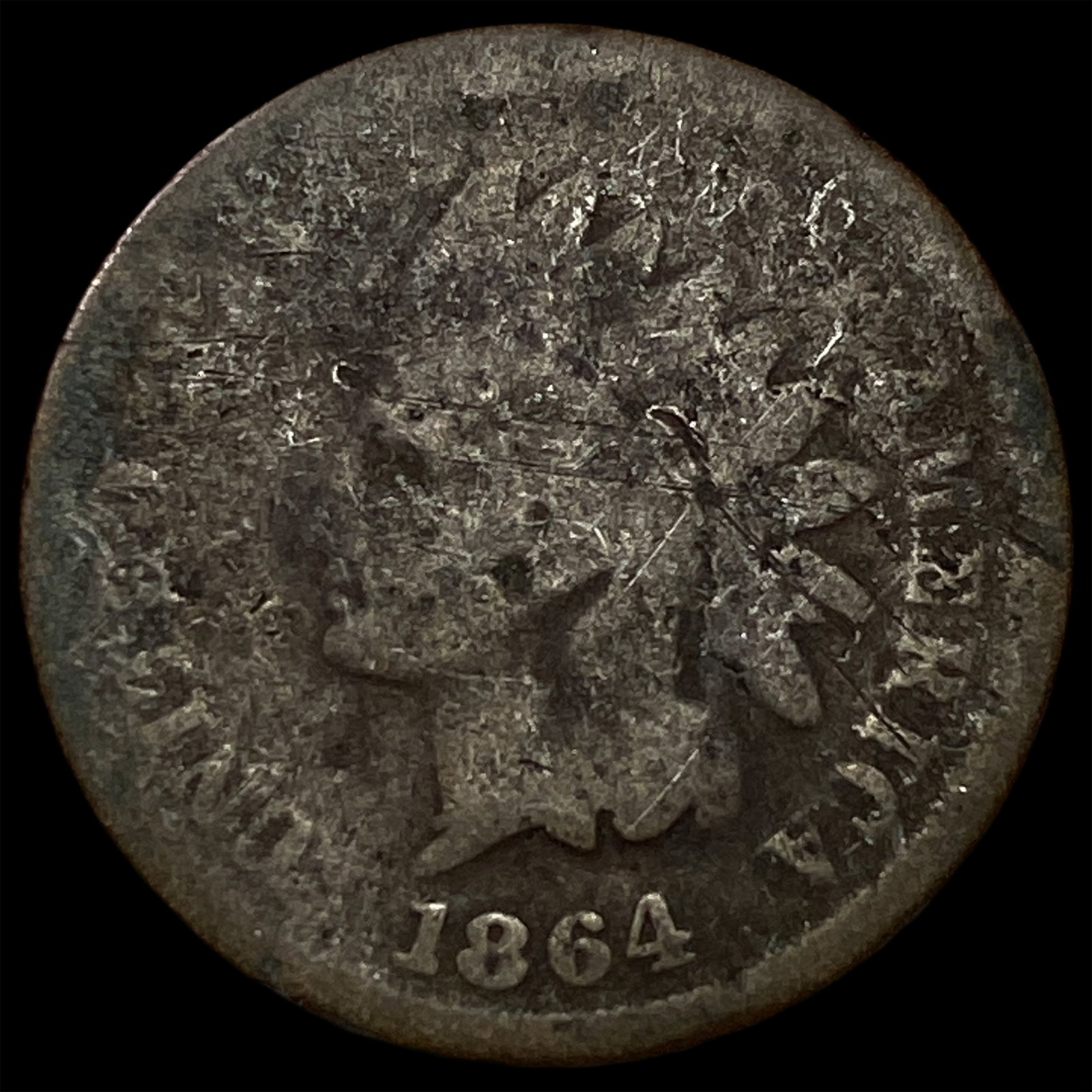 1864 Bronze Indian Head Cent NICELY CIRCULATED (1 of 2)