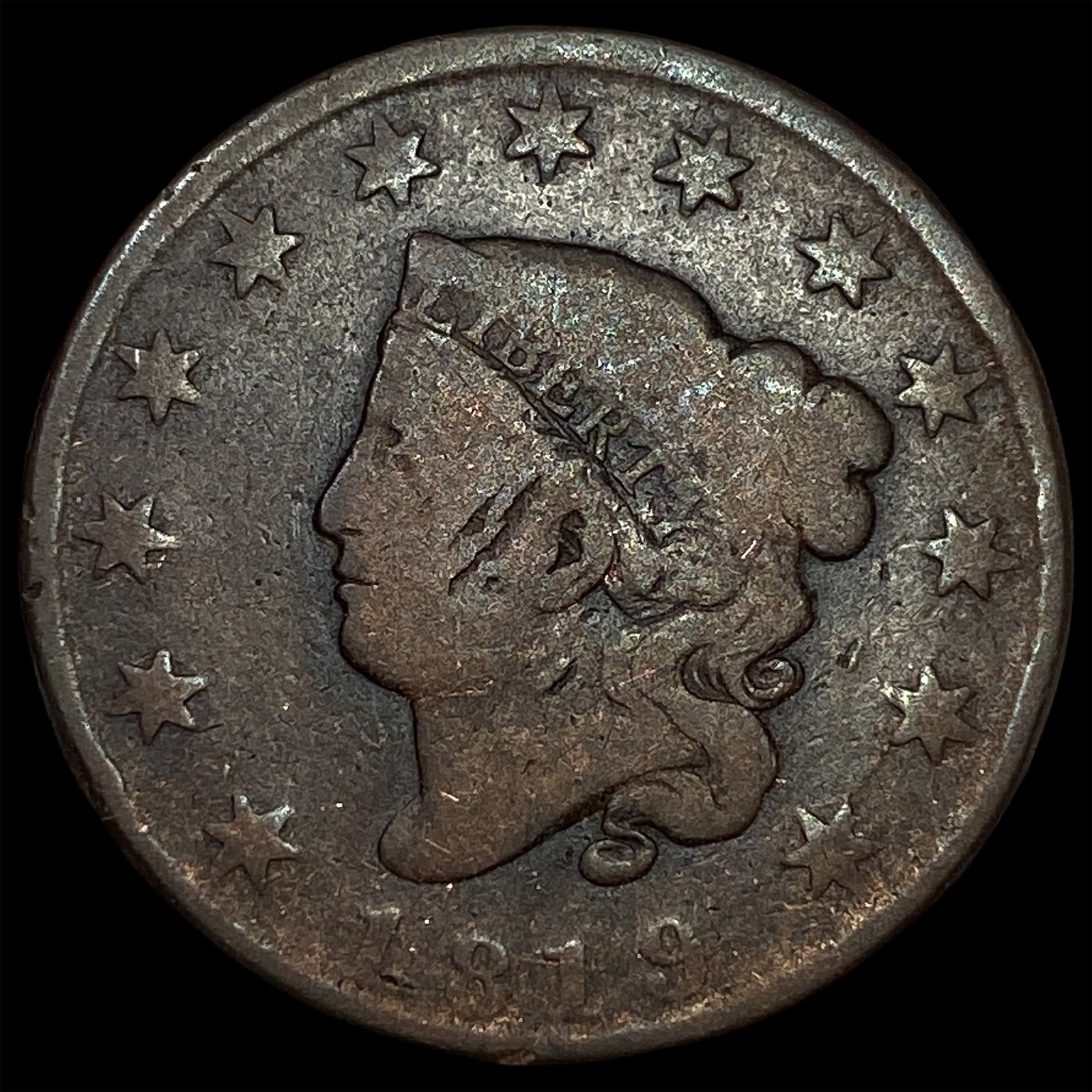 1819 Large Cent NICELY CIRCULATED (1 of 2)