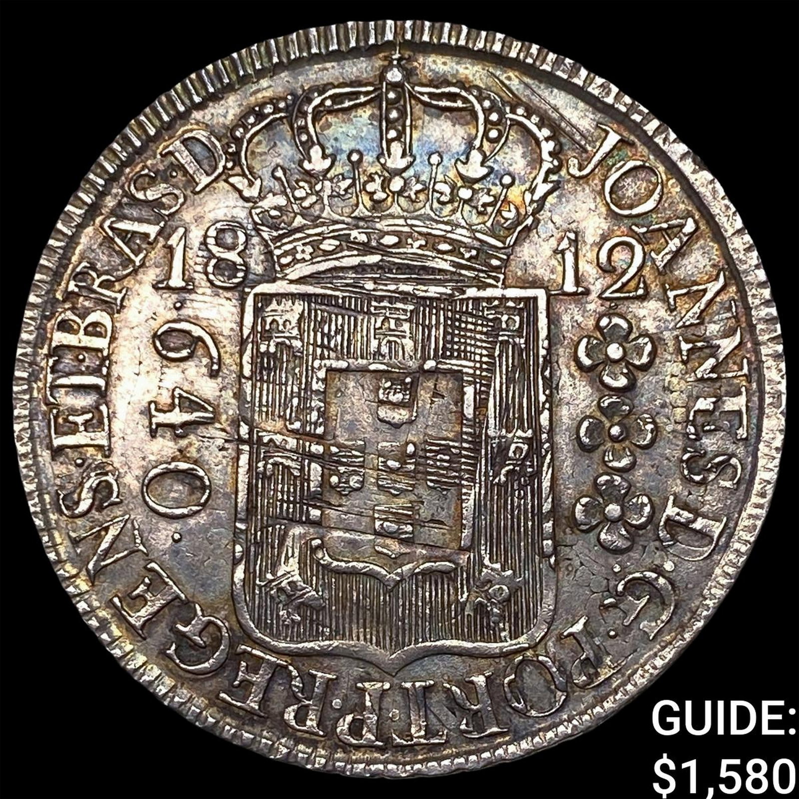 1812R Brazil 640 Reis-Host Coin Vis. Port. 400Reis: 1812R Brazil 640 Reis-Host Coin Vis. Port. 400Reis