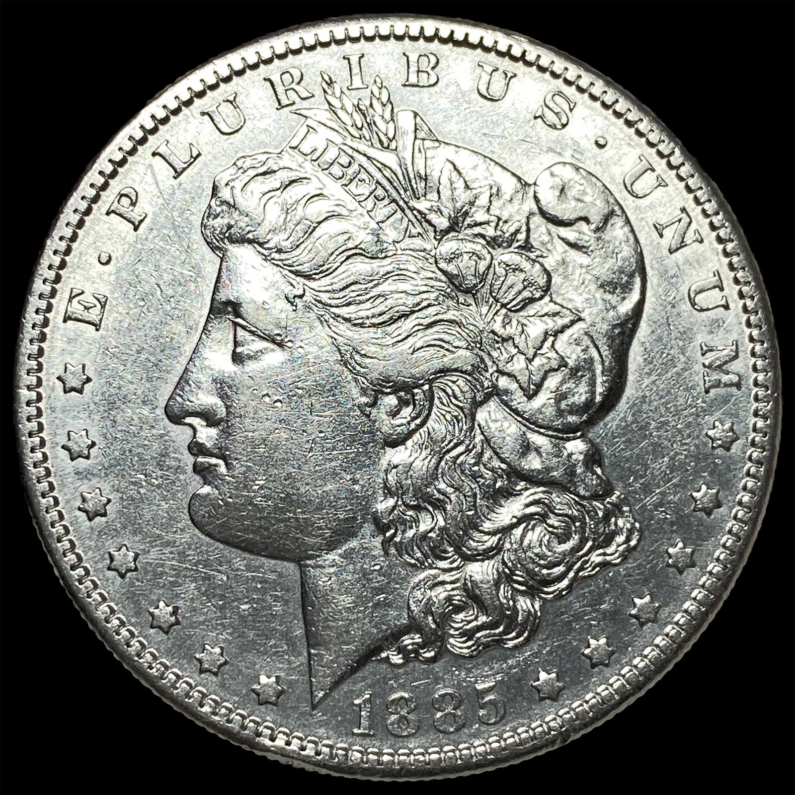 1885-S Silver Morgan Dollar CHOICE AU: 1885-S Silver Morgan Dollar CHOICE AU