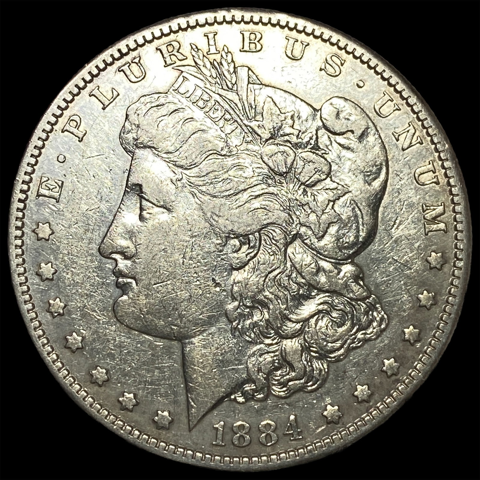 1884-S Silver Morgan Dollar NEARLY UNCIRCULATED: 1884-S Silver Morgan Dollar NEARLY UNCIRCULATED