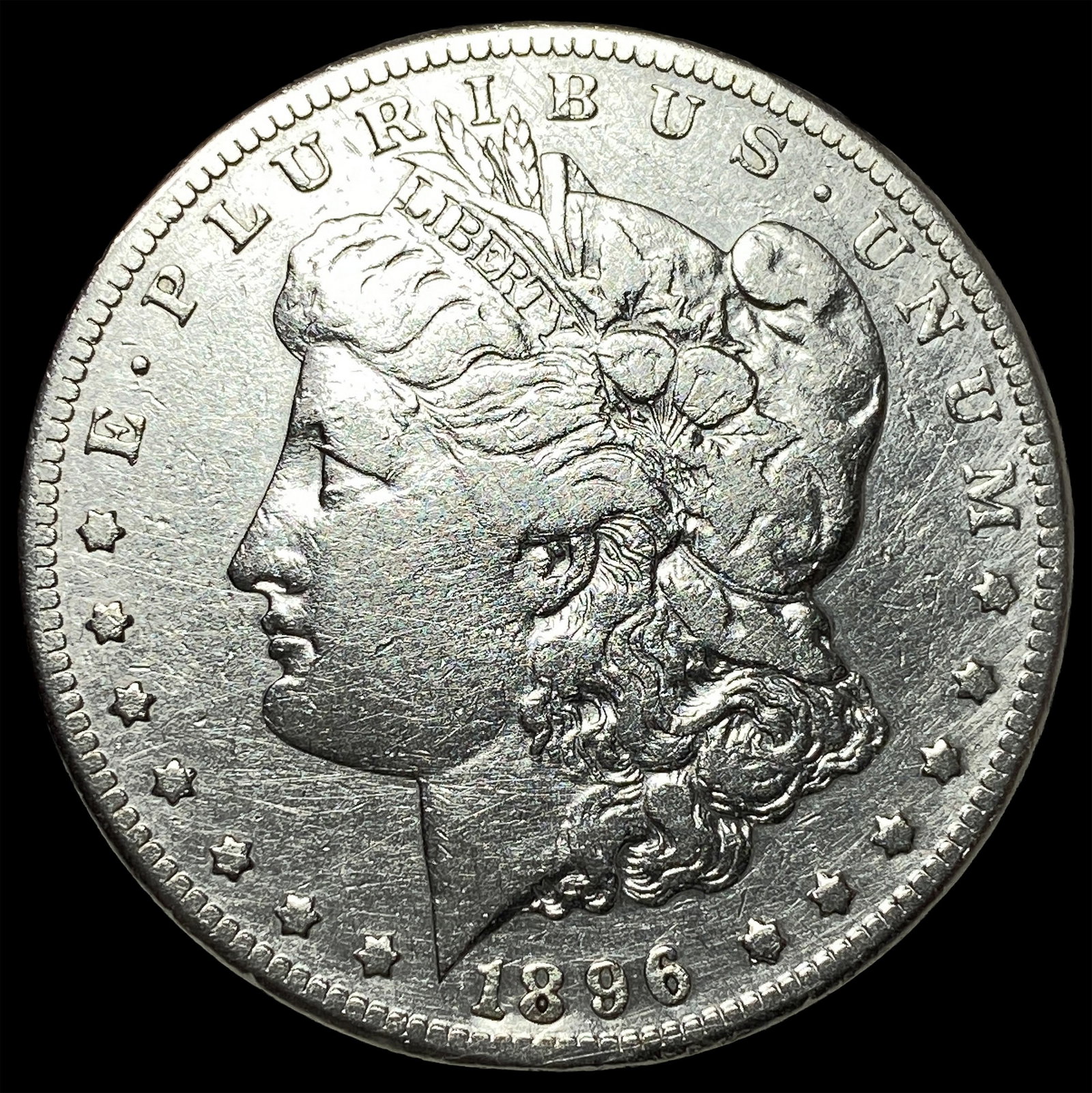 1896-S Silver Morgan Dollar NEARLY UNCIRCULATED: 1896-S Silver Morgan Dollar NEARLY UNCIRCULATED