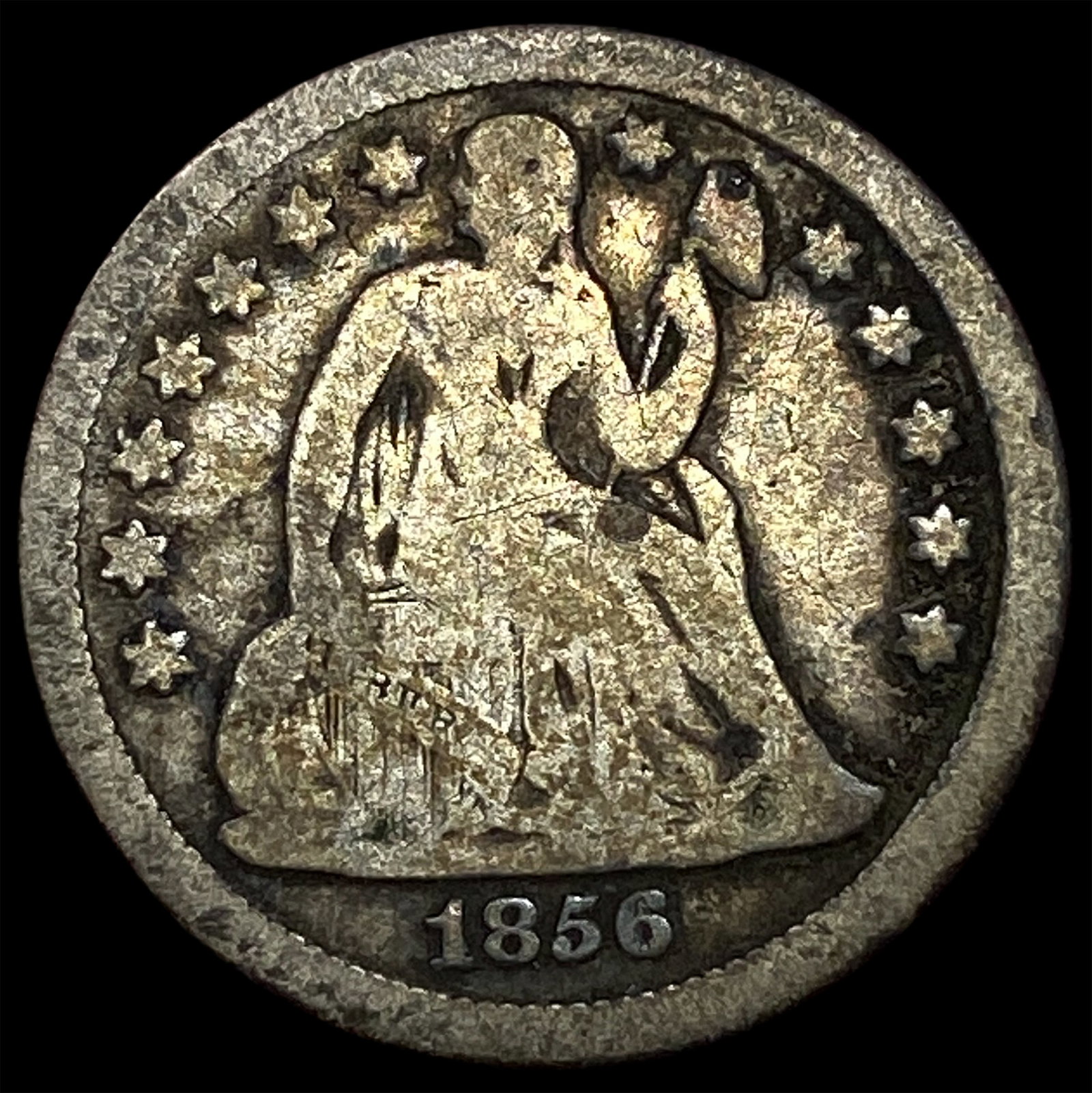 1856 Seated Liberty Dime LIGHTLY CIRCULATED (1 of 2)