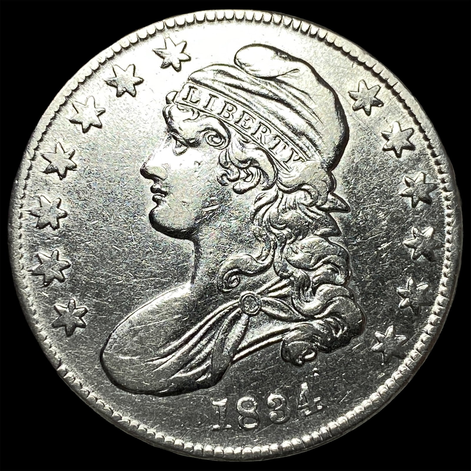 1834 Capped Bust Half Dollar UNCIRCULATED: 1834 Capped Bust Half Dollar UNCIRCULATED