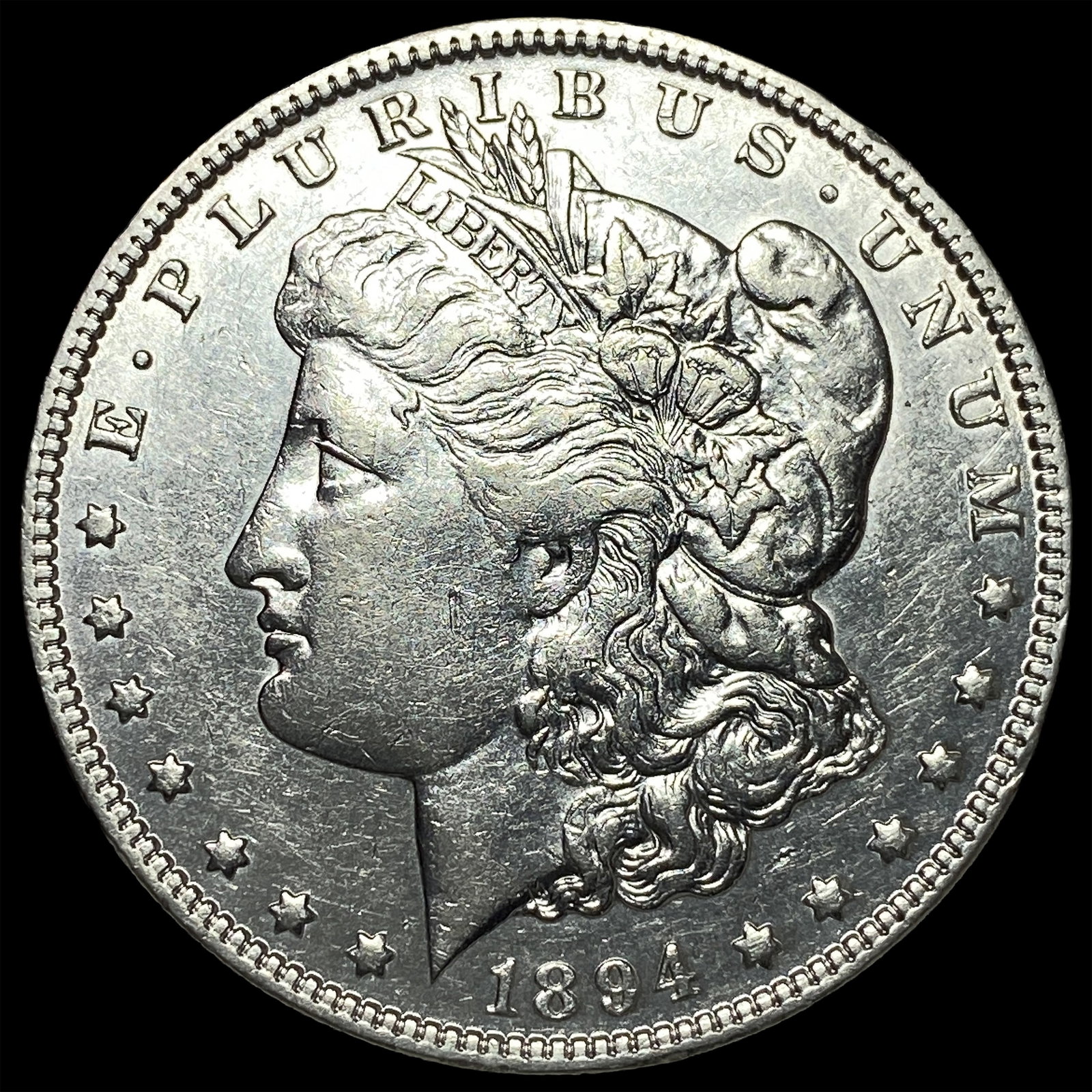 1894-S Silver Morgan Dollar CLOSELY UNCIRCULATED: 1894-S Silver Morgan Dollar CLOSELY UNCIRCULATED