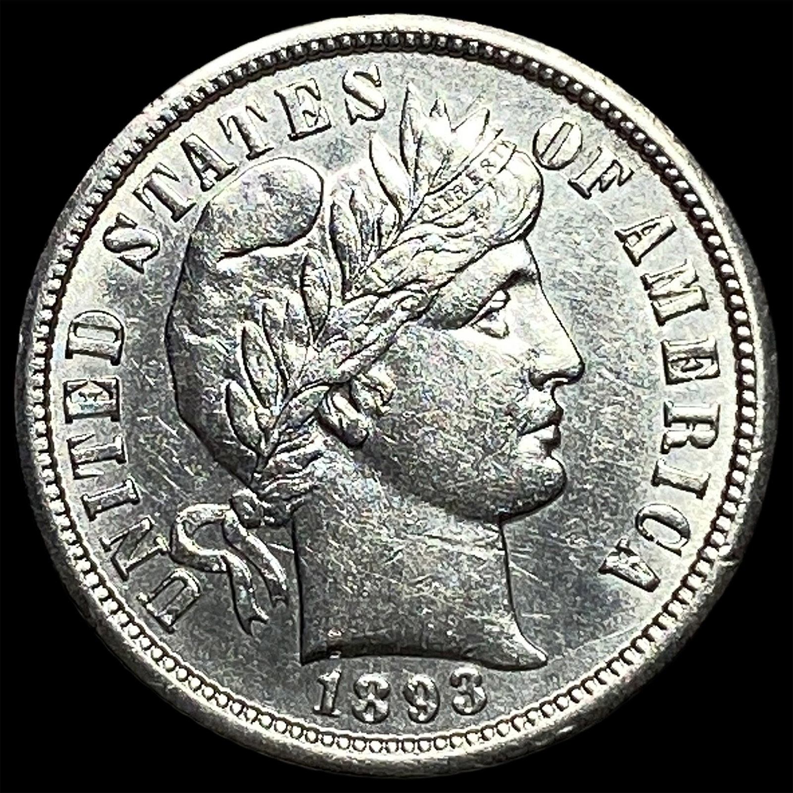 1893-O Silver Barber Dime UNCIRCULATED (1 of 2)