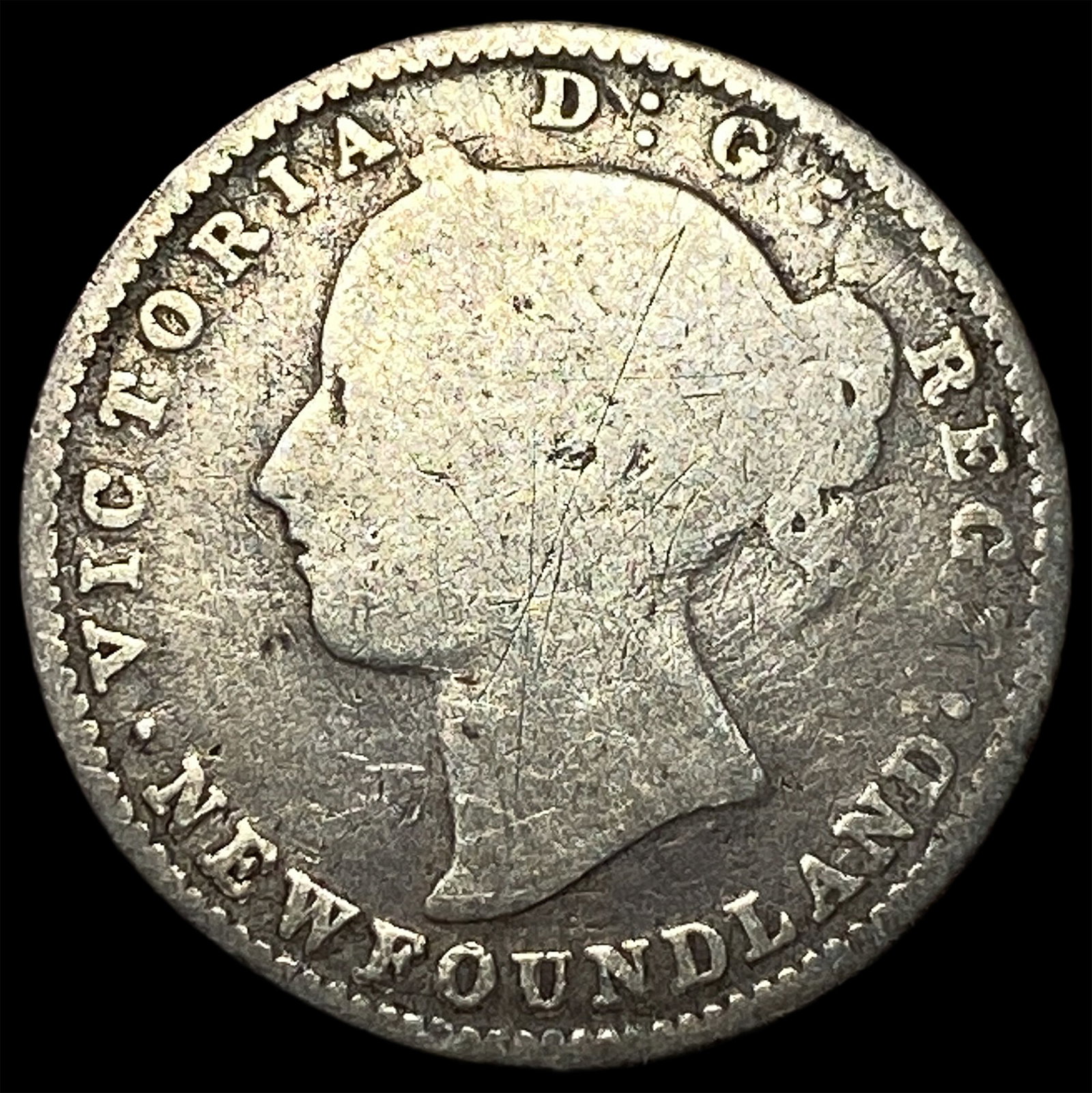 1882-H Newfoundland Silver 10 Cents LIGHTLY CIRCULATED: 1882-H Newfoundland Silver 10 Cents LIGHTLY CIRCULATED