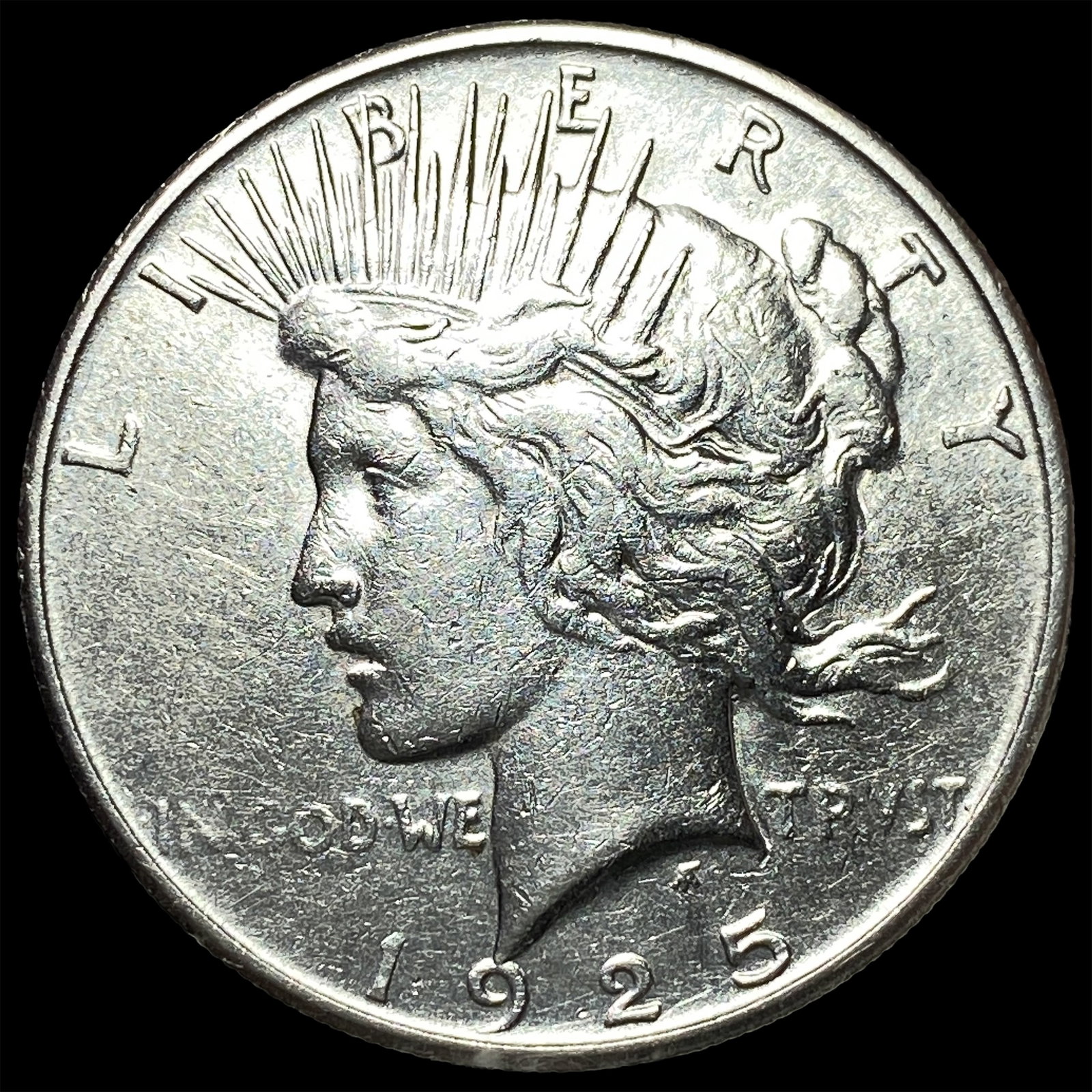 1925-S Silver Peace Dollar CLOSELY UNCIRCULATED: 1925-S Silver Peace Dollar CLOSELY UNCIRCULATED