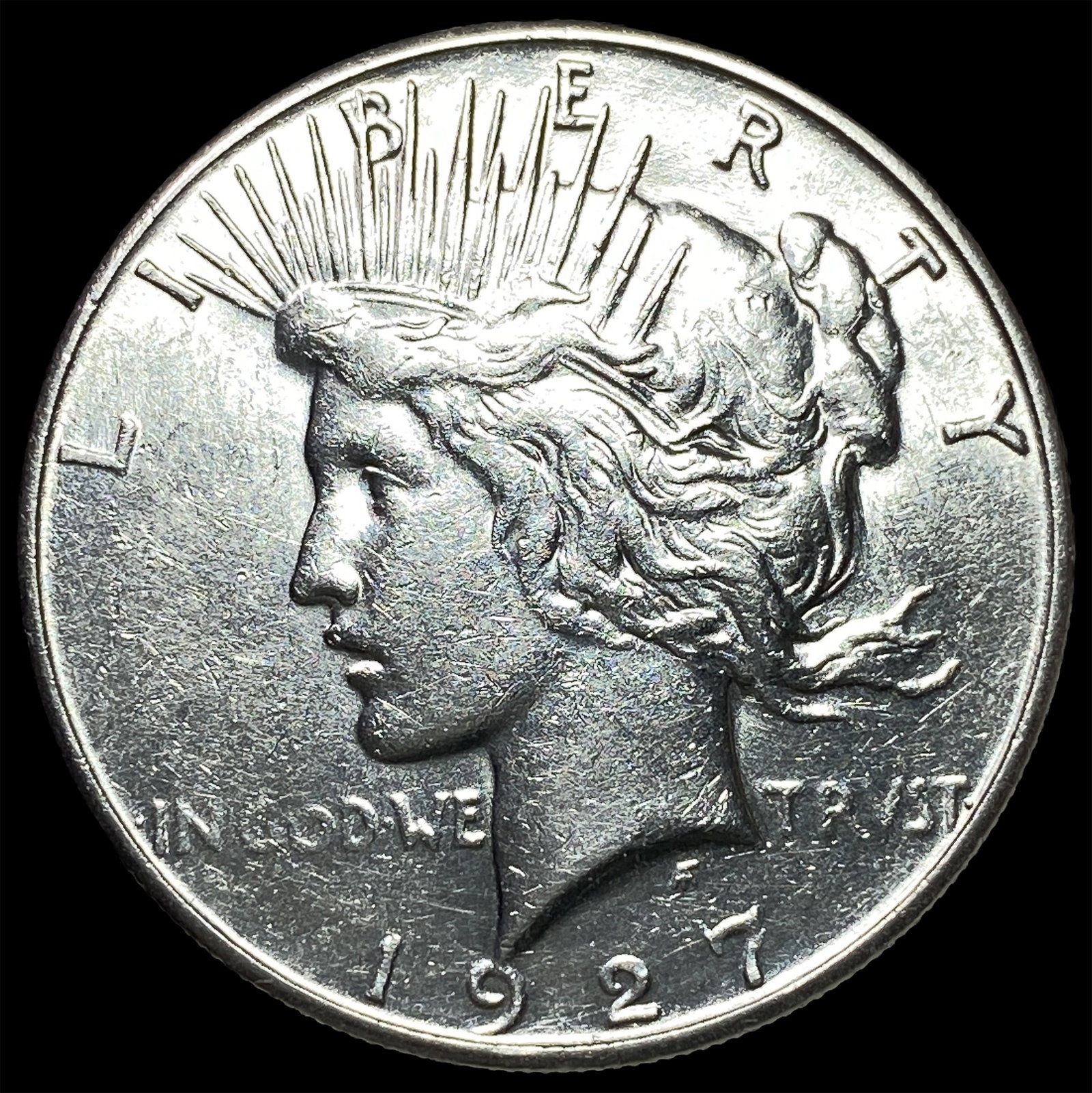 1927 Silver Peace Dollar CLOSELY UNCIRCULATED: 1927 Silver Peace Dollar CLOSELY UNCIRCULATED