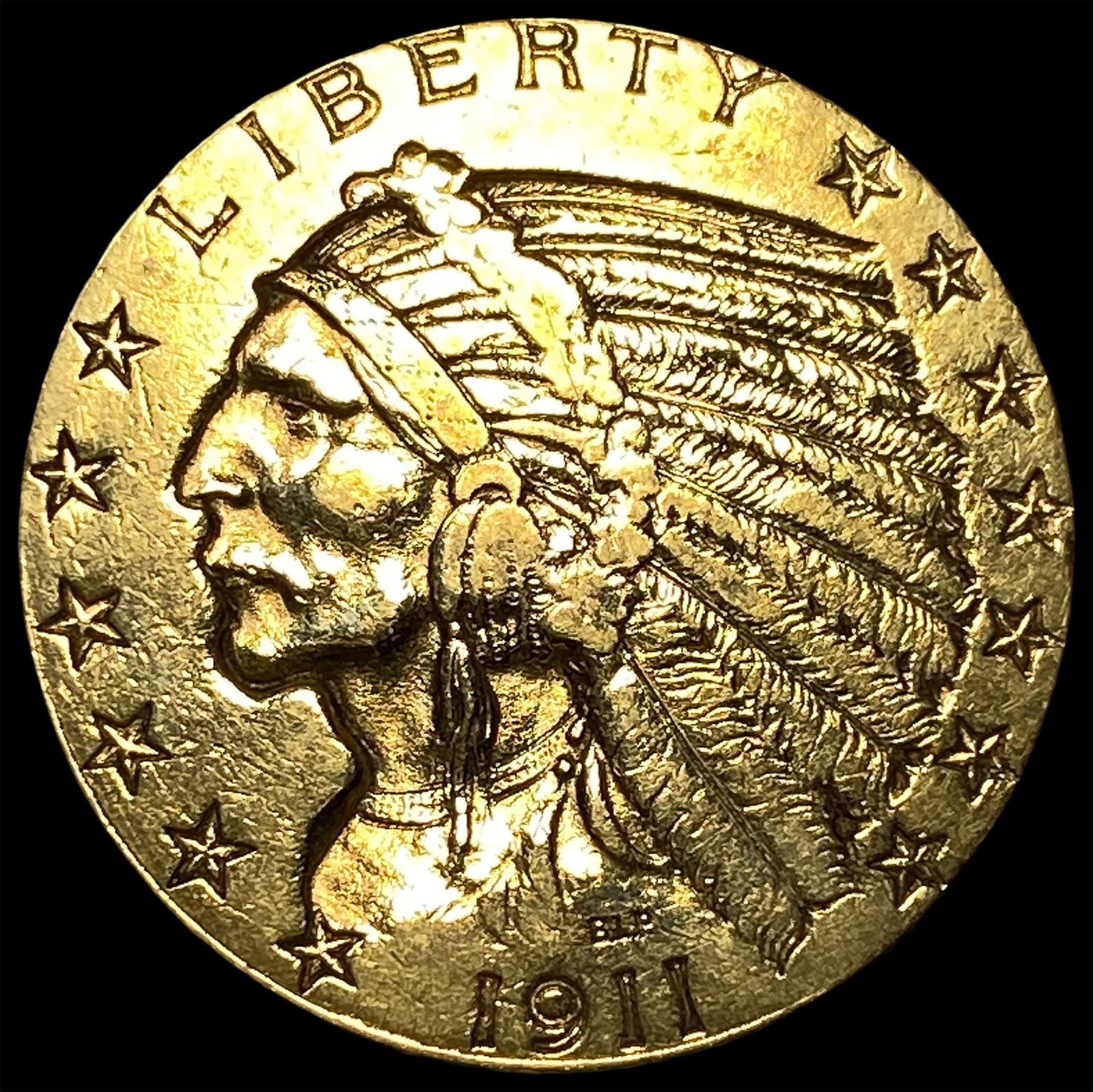 1911 Indian Head Half Eagle $5 Gold HIGH GRADE: 1911 Indian Head Half Eagle $5 Gold HIGH GRADE
