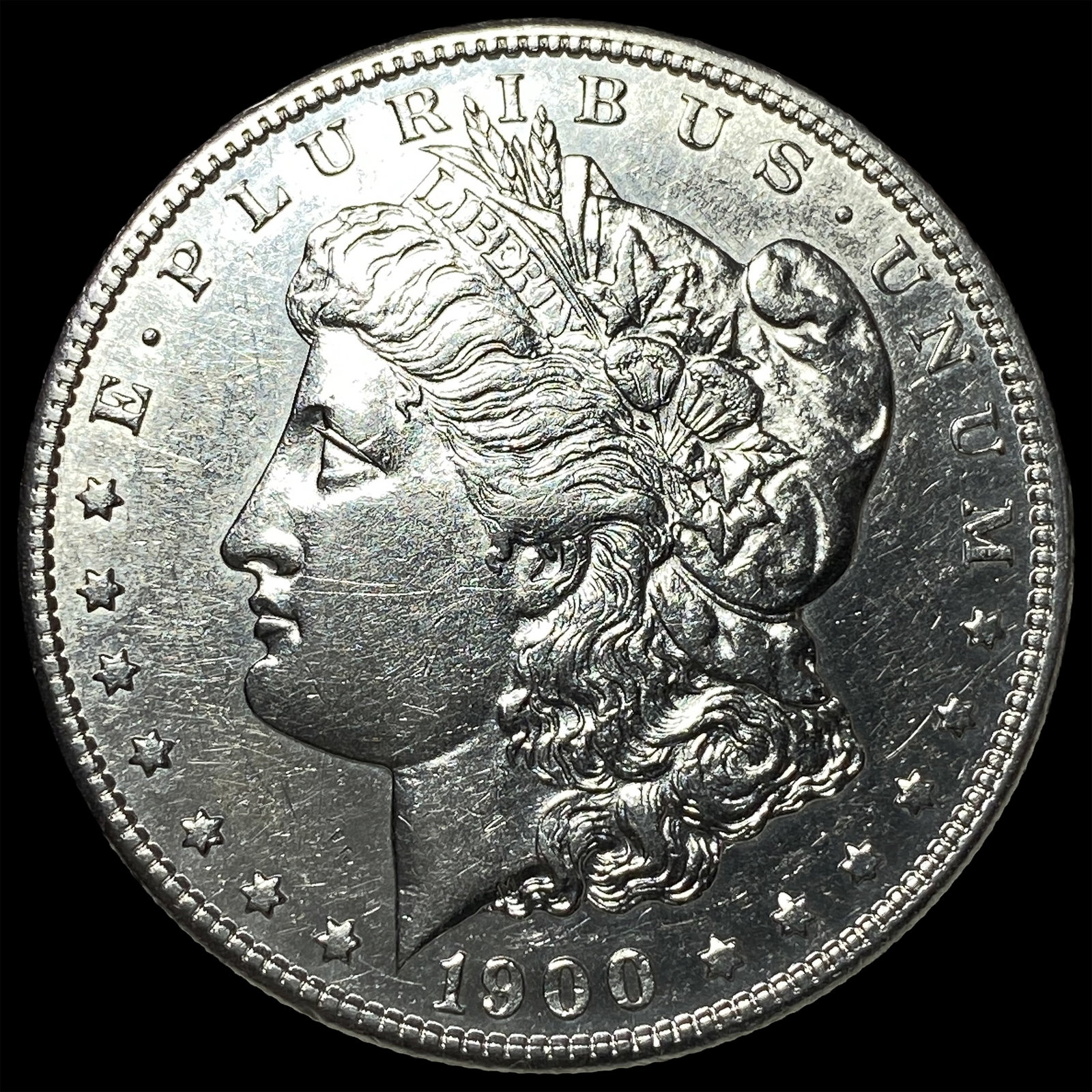 1900-S Silver Morgan Dollar NEARLY UNCIRCULATED: 1900-S Silver Morgan Dollar NEARLY UNCIRCULATED