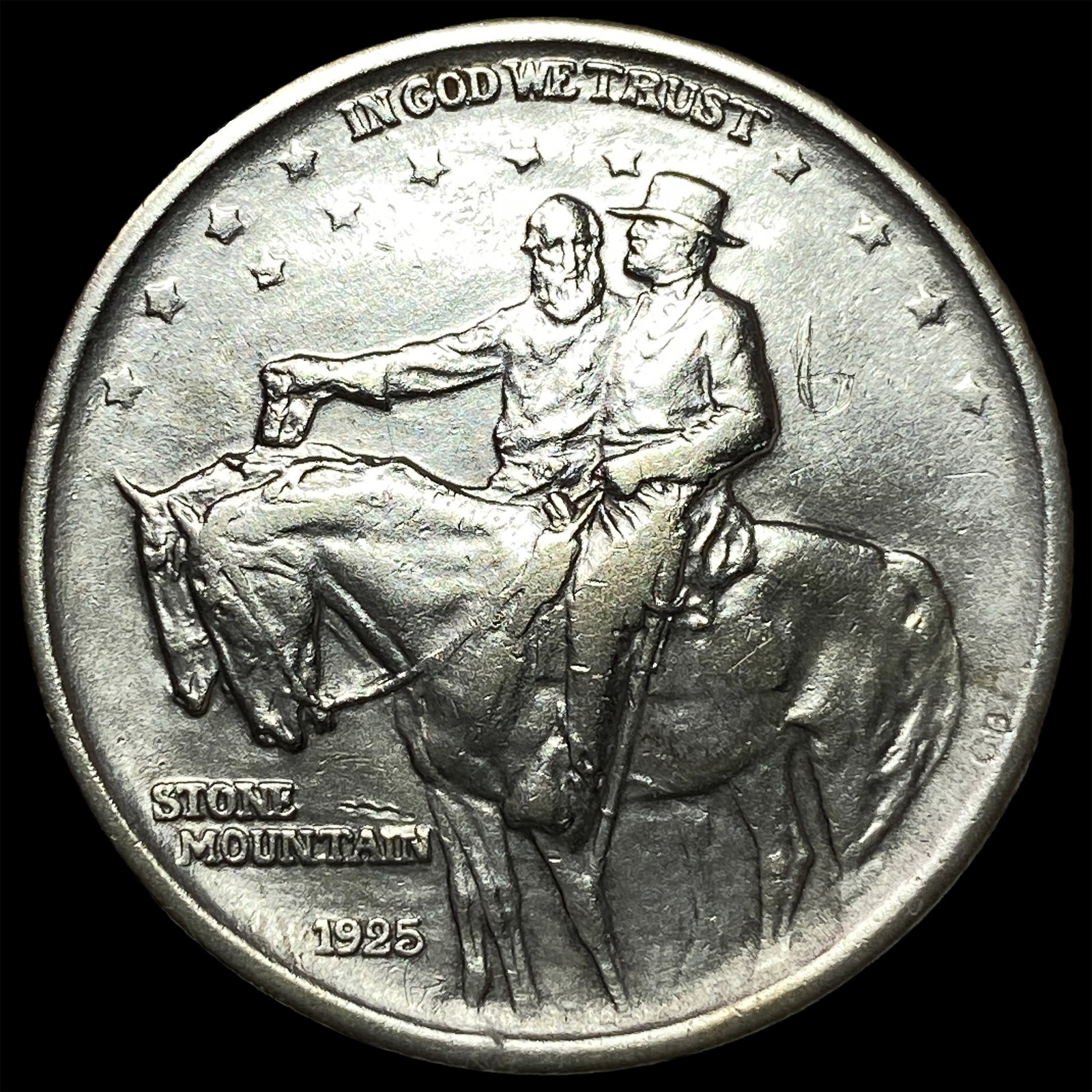 1925 Stone Mountain Silver Half Dollar CLOSELY UNCIRCULATED: 1925 Stone Mountain Silver Half Dollar CLOSELY UNCIRCULATED