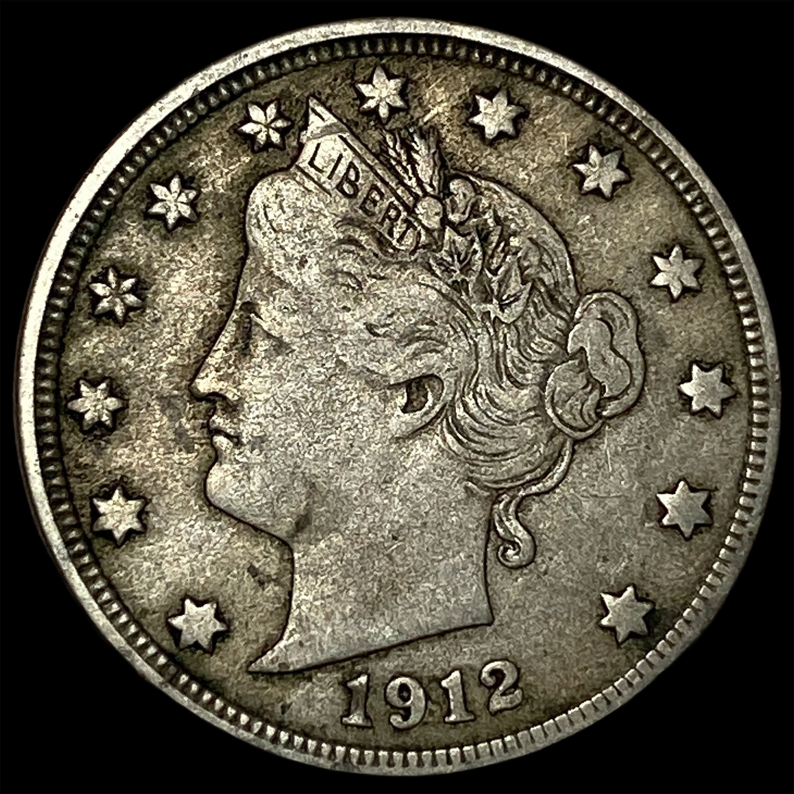 1912 Liberty Head Nickel NEARLY UNCIRCULATED: 1912 Liberty Head Nickel NEARLY UNCIRCULATED