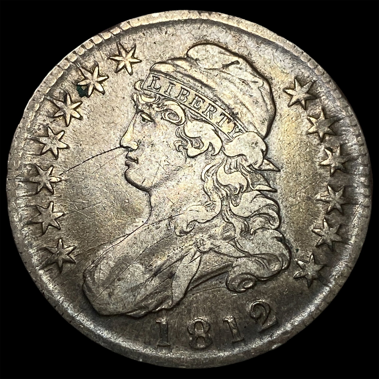 1812 Capped Bust Half Dollar NEARLY UNCIRCULATED: 1812 Capped Bust Half Dollar NEARLY UNCIRCULATED