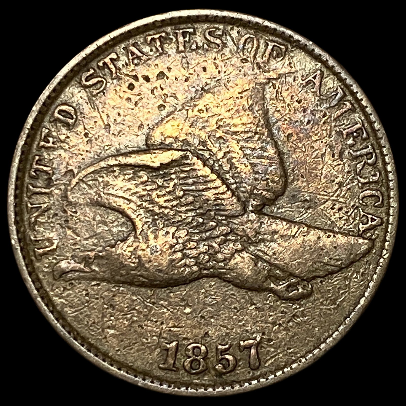1857 Flying Eagle Cent ABOUT UNCIRCULATED: 1857 Flying Eagle Cent ABOUT UNCIRCULATED