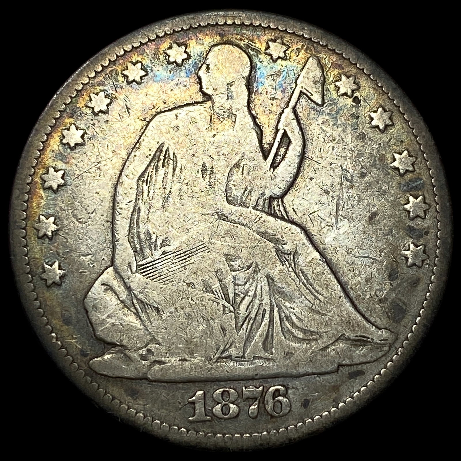 1876 Seated Liberty Half Dollar NICELY CIRCULATED: 1876 Seated Liberty Half Dollar NICELY CIRCULATED