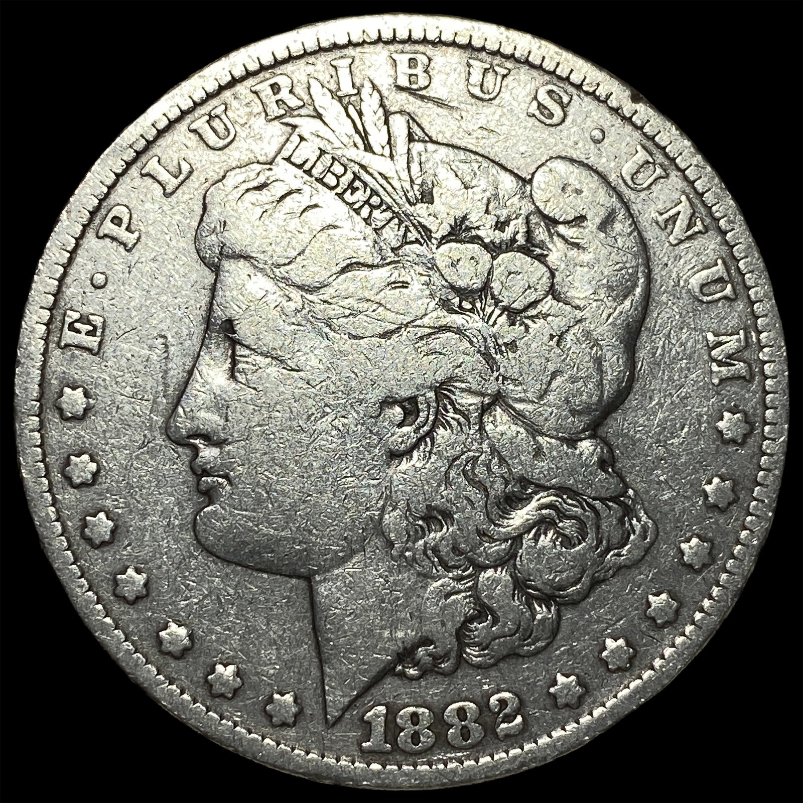 1882-S Silver Morgan Dollar NEARLY UNCIRCULATED: 1882-S Silver Morgan Dollar NEARLY UNCIRCULATED