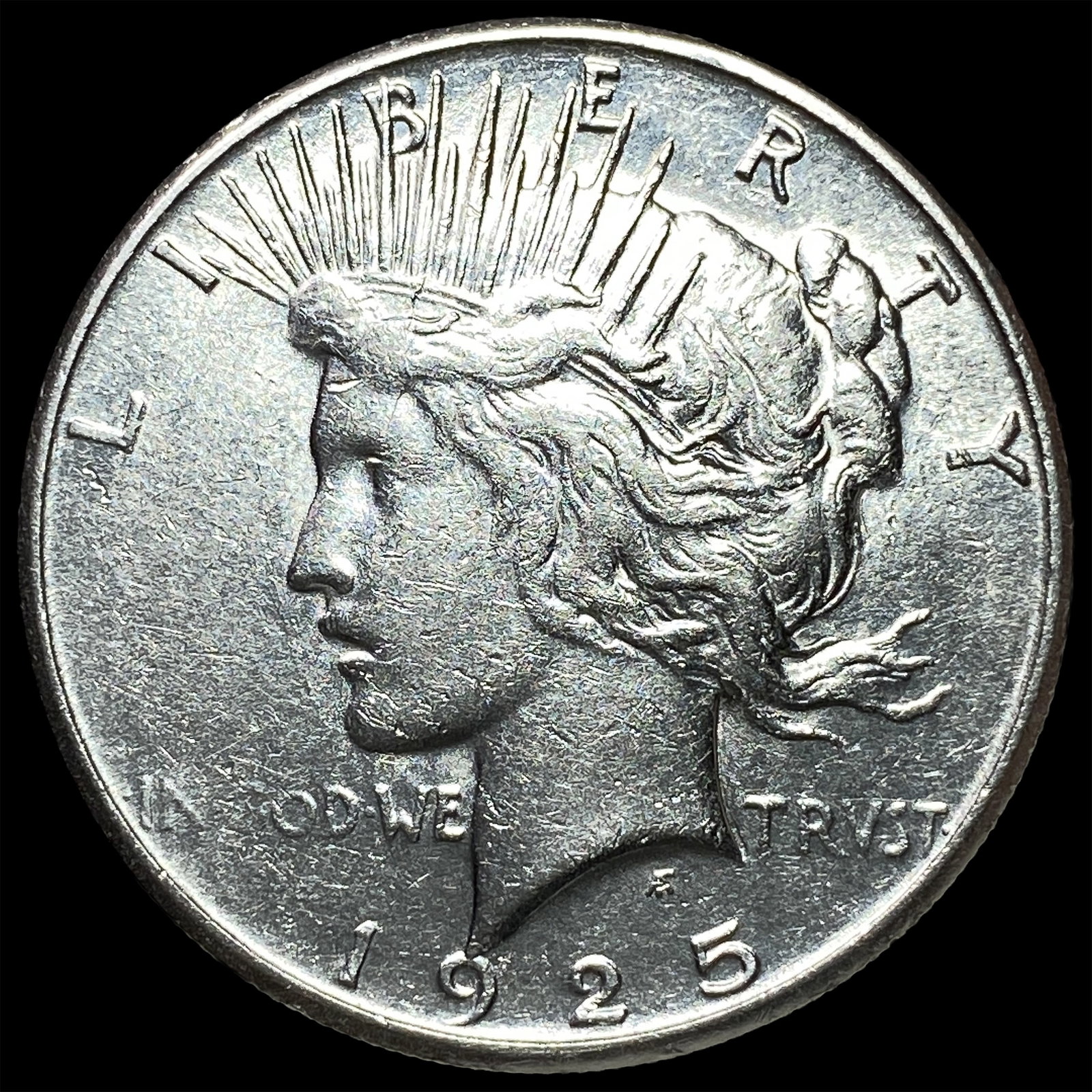 1925-S Silver Peace Dollar CHOICE AU: 1925-S Silver Peace Dollar CHOICE AU