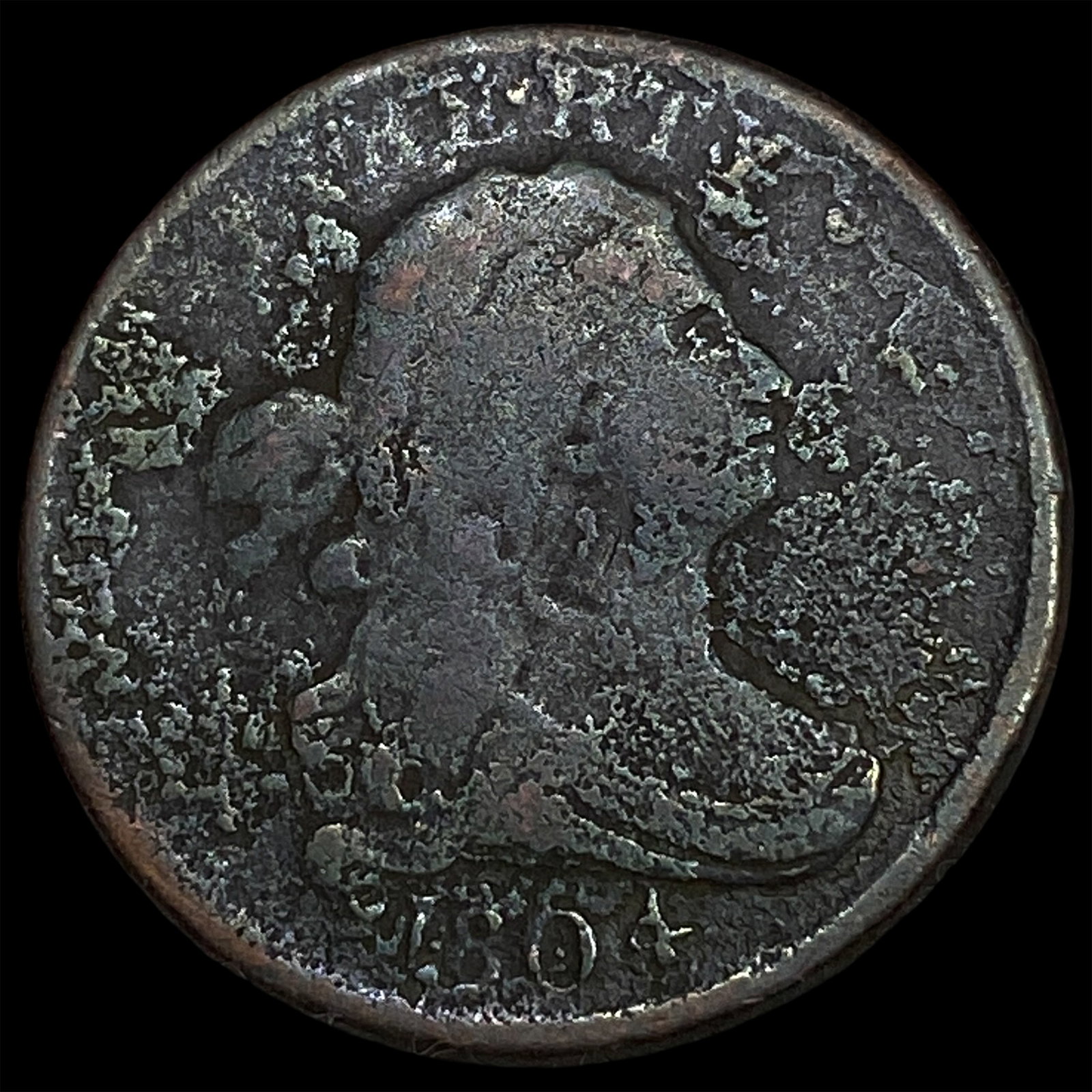 1804 Draped Bust Half Cent NICELY CIRCULATED: 1804 Draped Bust Half Cent NICELY CIRCULATED