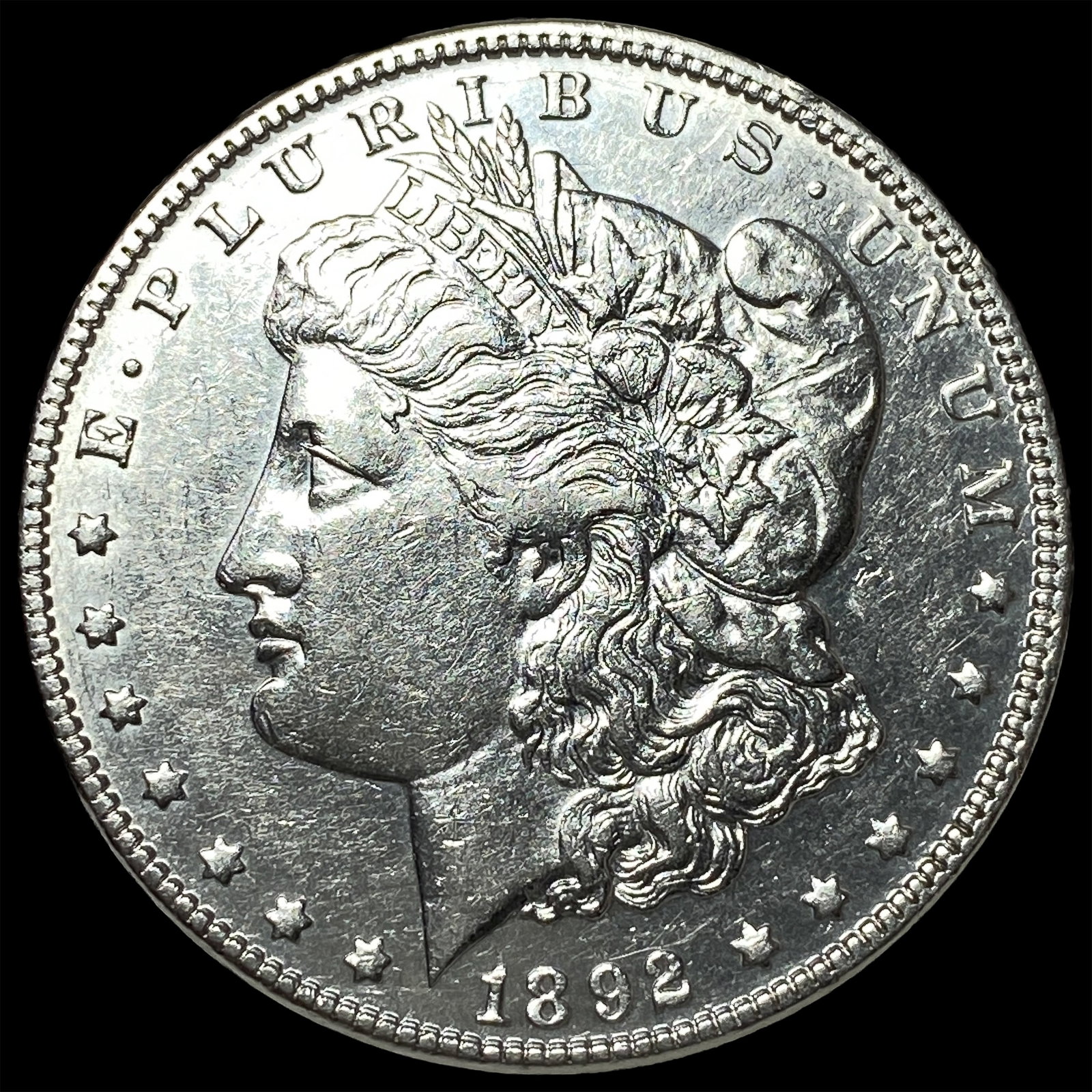 1892-CC Silver Morgan Dollar CHOICE AU: 1892-CC Silver Morgan Dollar CHOICE AU