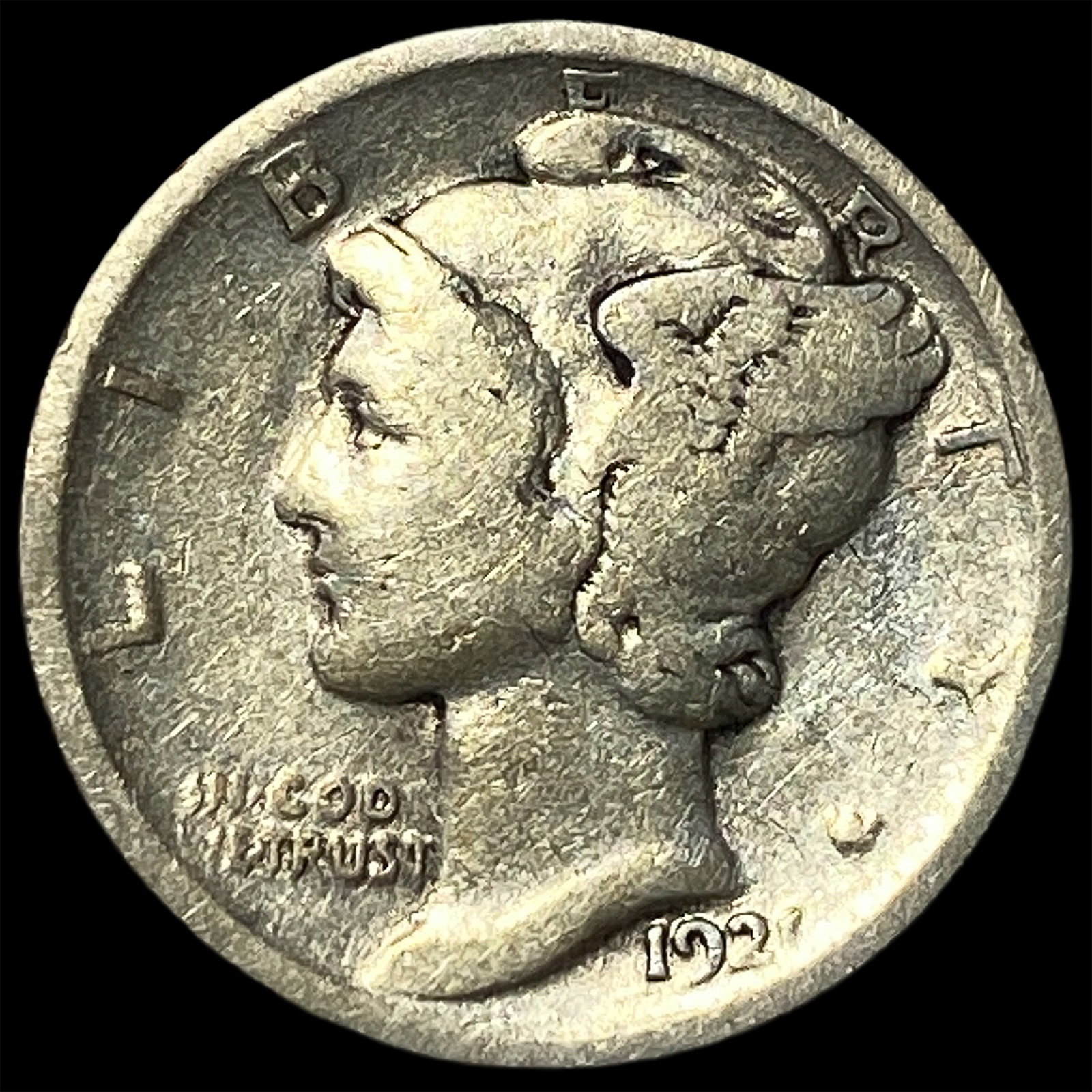 1927 Mercury Dime NICELY CIRCULATED: 1927 Mercury Dime NICELY CIRCULATED