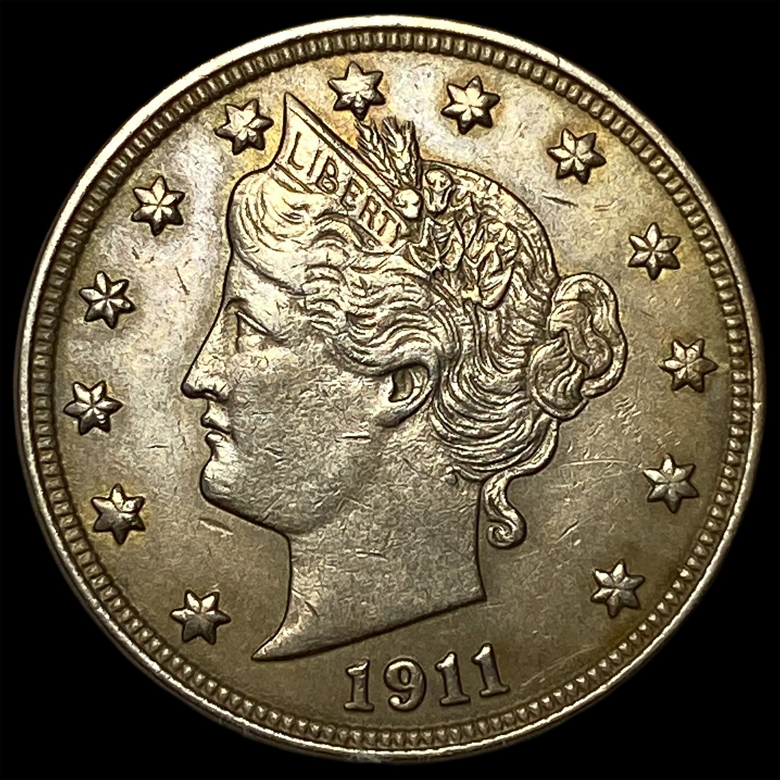 1911 Liberty Head Nickel CHOICE AU: 1911 Liberty Head Nickel CHOICE AU