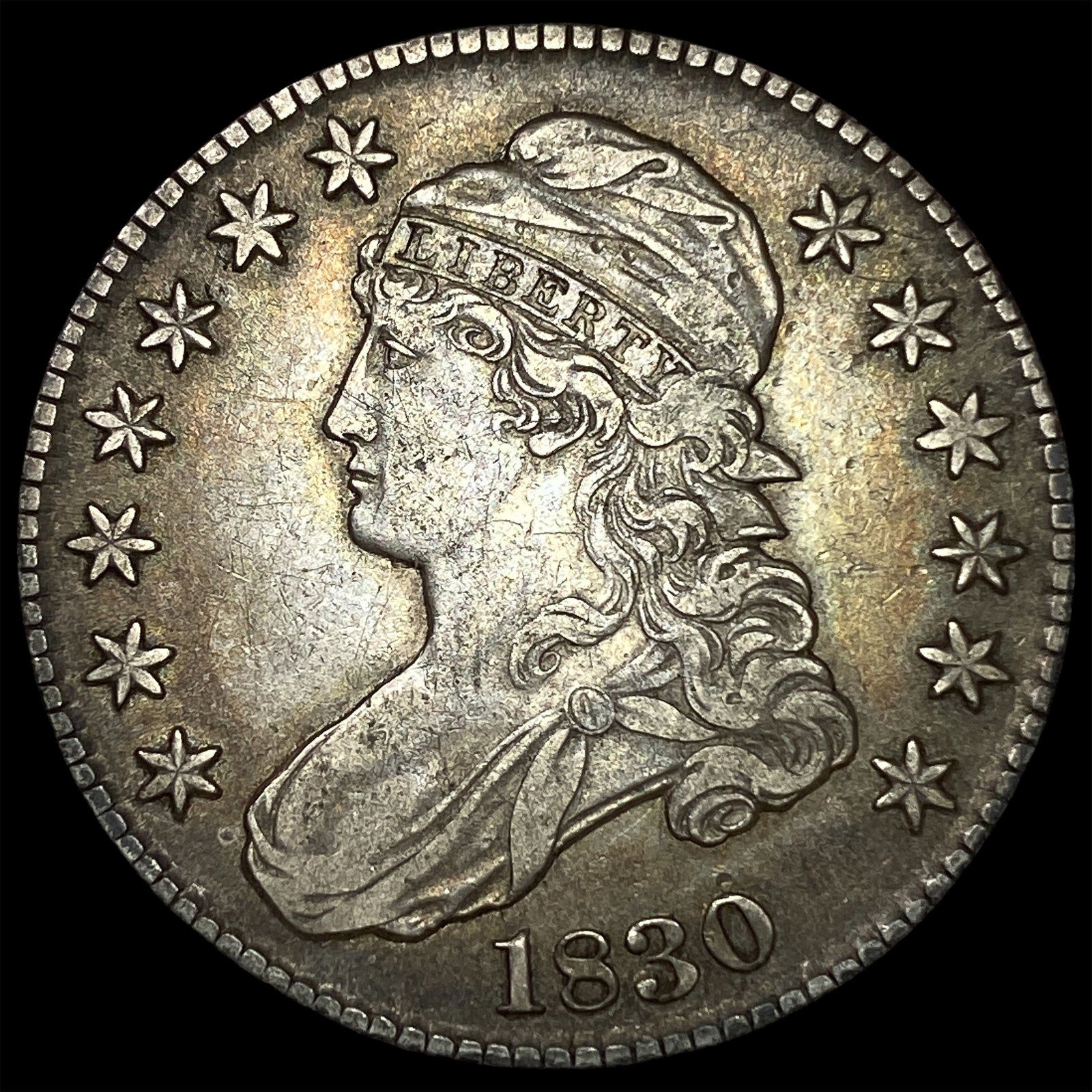 1830 Capped Bust Half Dollar NEARLY UNCIRCULATED: 1830 Capped Bust Half Dollar NEARLY UNCIRCULATED
