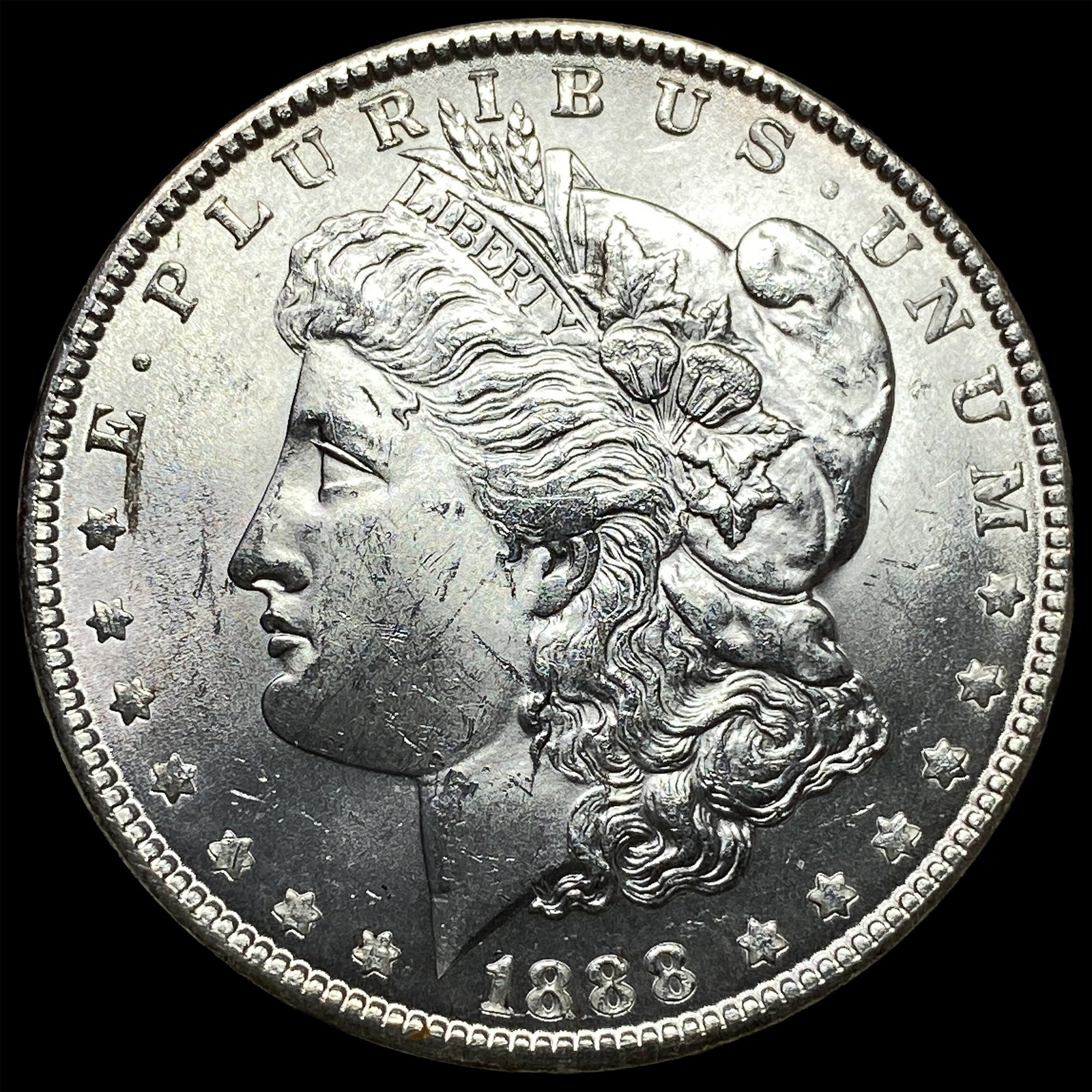 1888 Morgan Silver Dollar GEM BU: 1888 Morgan Silver Dollar GEM BU