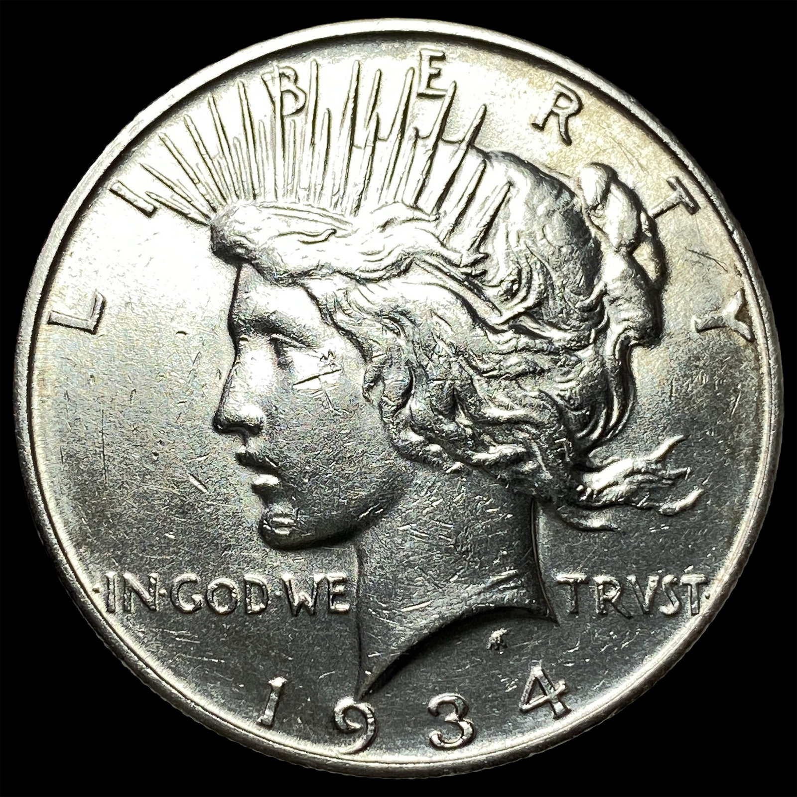 1934-D Silver Peace Dollar CHOICE BU: 1934-D Silver Peace Dollar CHOICE BU